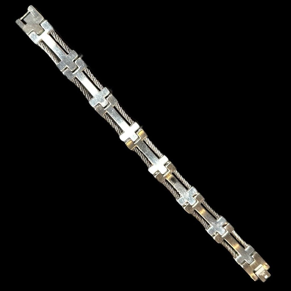 Other STAINLESS STEEL Silver Black Cubic Zirconia Cross Religious Size ONE SIZE - 4 Thumbnail