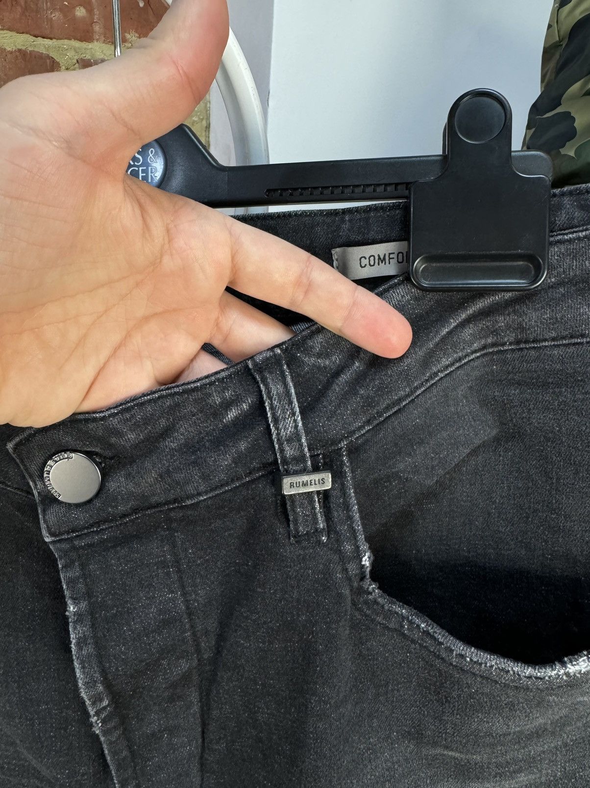 Other Elias Rumelis Dave Comfort Intense Black Jeans Size US 33 - 6 Thumbnail