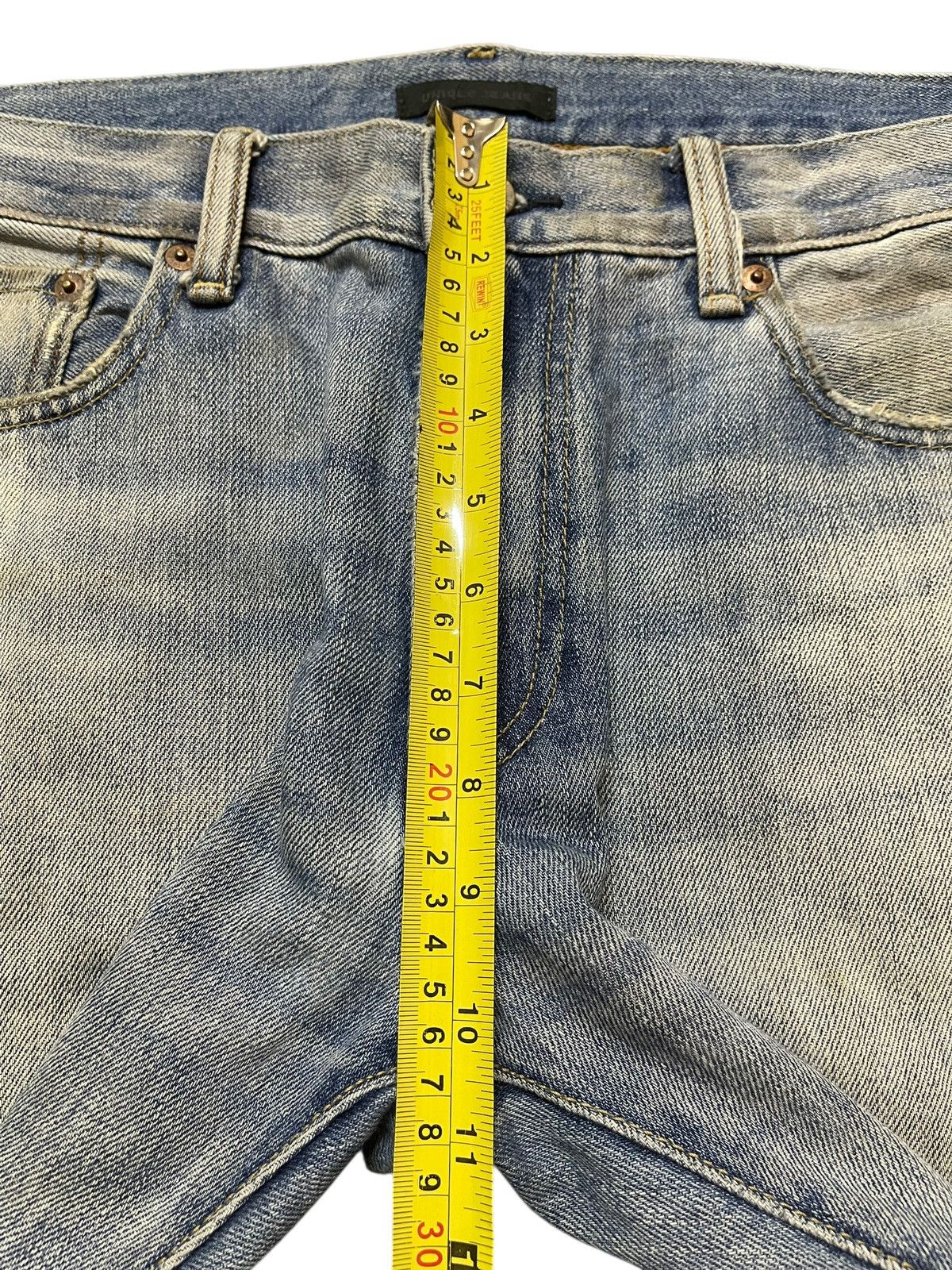 Japanese Brand Vintage Japanese Uniqlo Mud Faded Wash Distressed Jeans Size US 34 / EU 50 - 15 Thumbnail