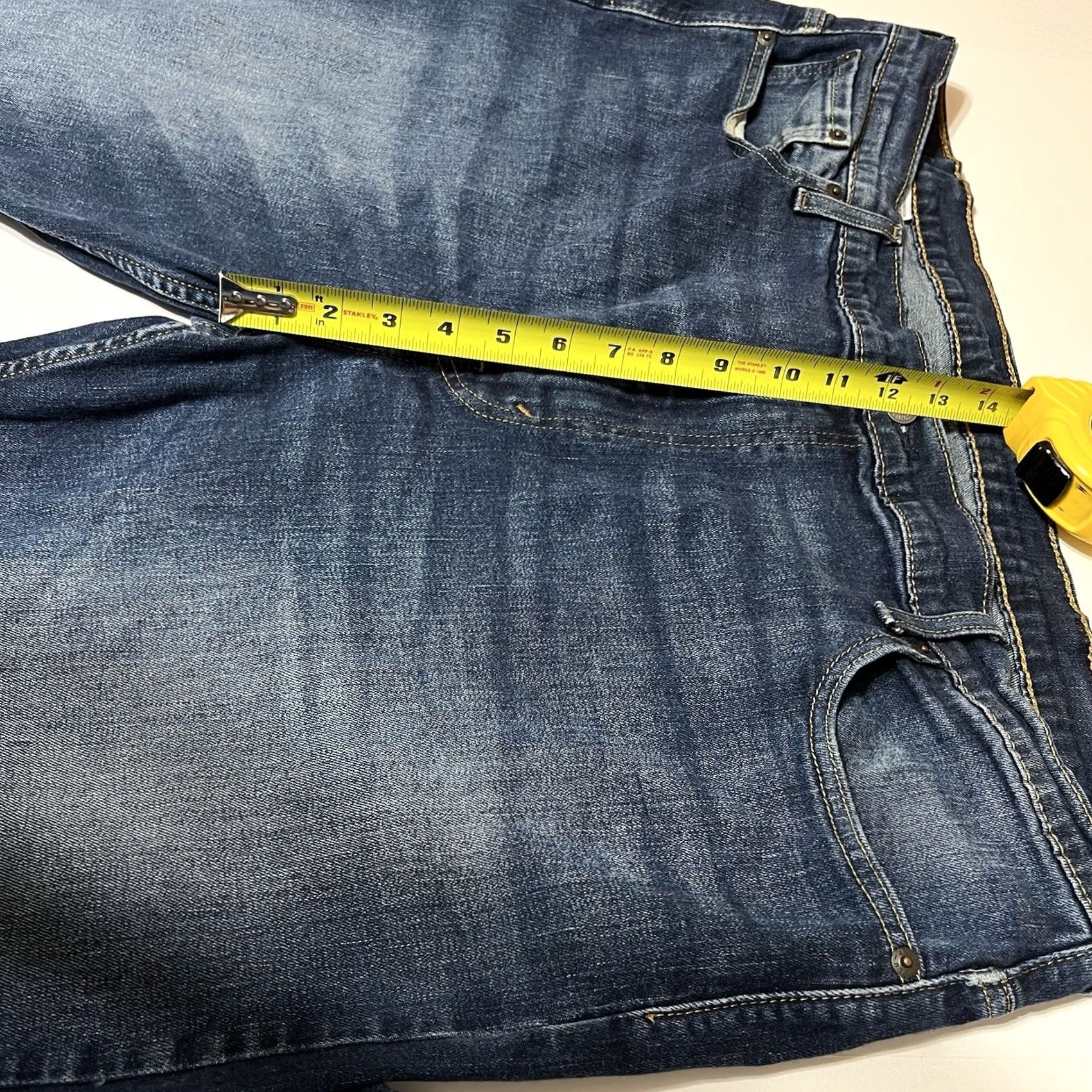 Levi's Levi's 569 Jeans Mens 44x28/44x30 Straight Loose Denim Stretch Regular 500 Series Dark Blue Jeans Mens Size US 44 / EU 60 - 4 Thumbnail