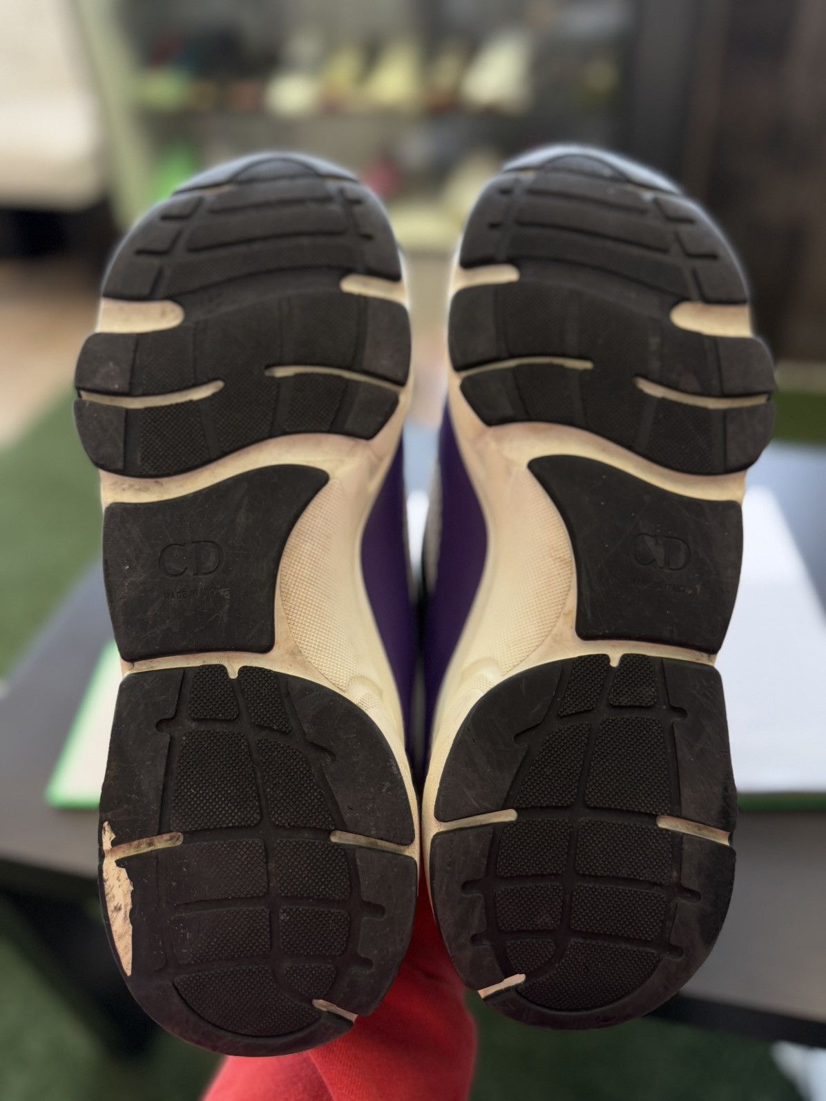 Dior Dior B22 White Purple Size 48EU/15US Discontinued Size US 15 / EU 48 - 15 Thumbnail