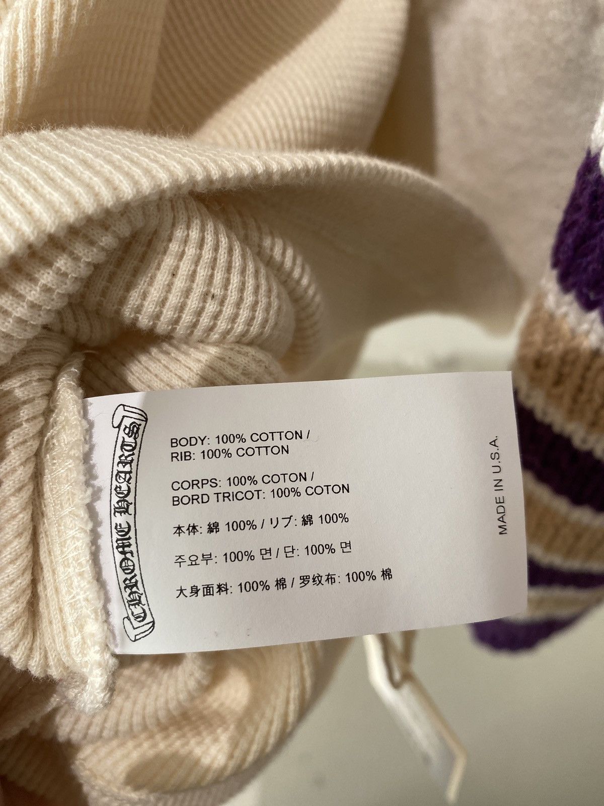Chrome Hearts Chrome Hearts Logo Waffle Thermal Long Sleeve Henley Shirt Size US M / EU 48-50 / 2 - 7 Thumbnail