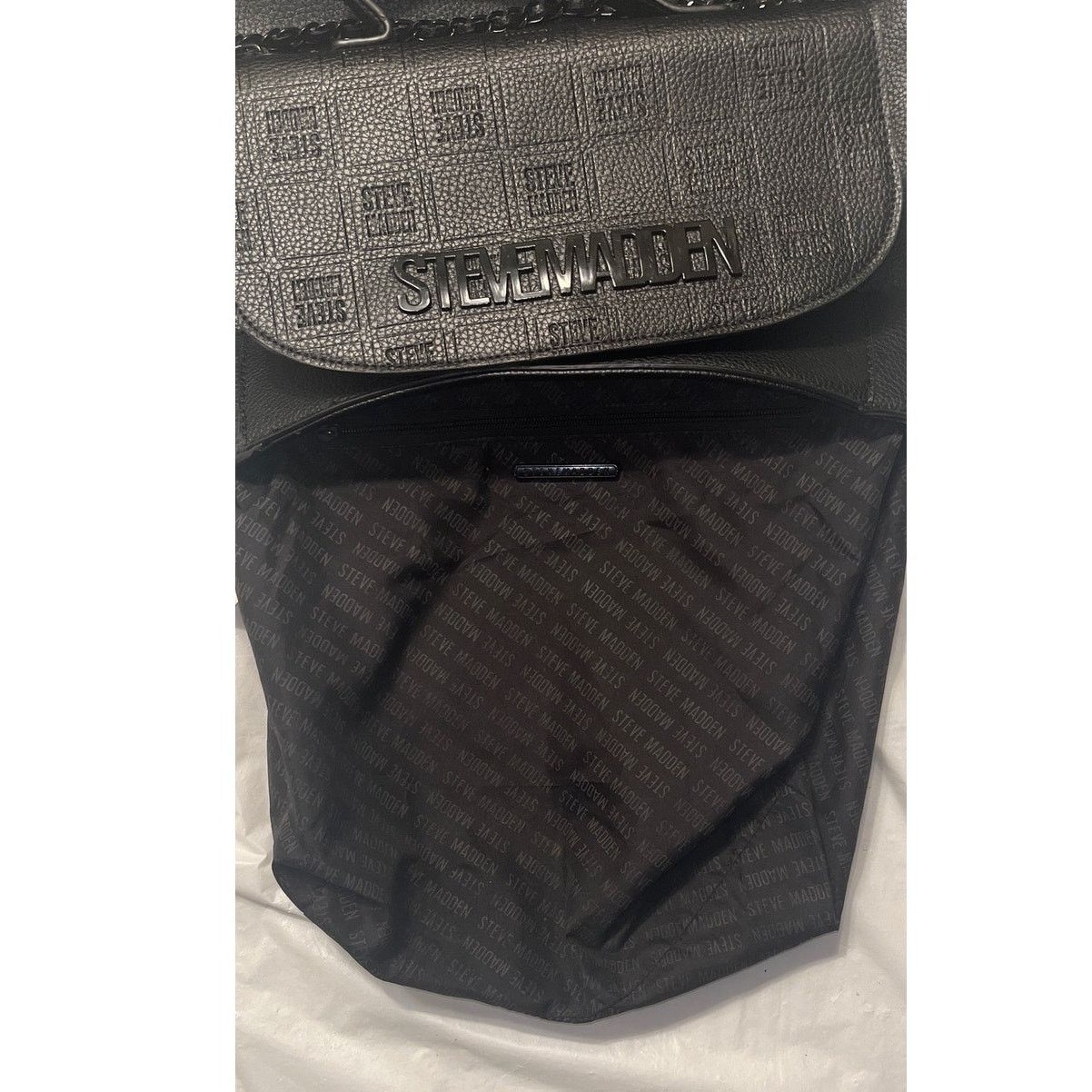 Steve Madden Steve Madden Bseyda Backpack Purse Faux Leather Size ONE SIZE - 8 Thumbnail