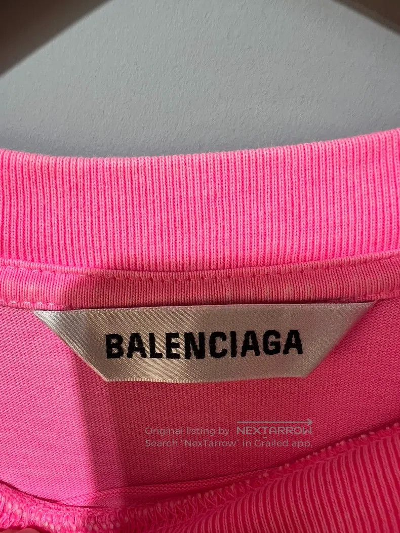 Balenciaga Balenciaga Pink Short Sleeve T-Shirt Size US S / EU 44-46 / 1 - 5 Thumbnail