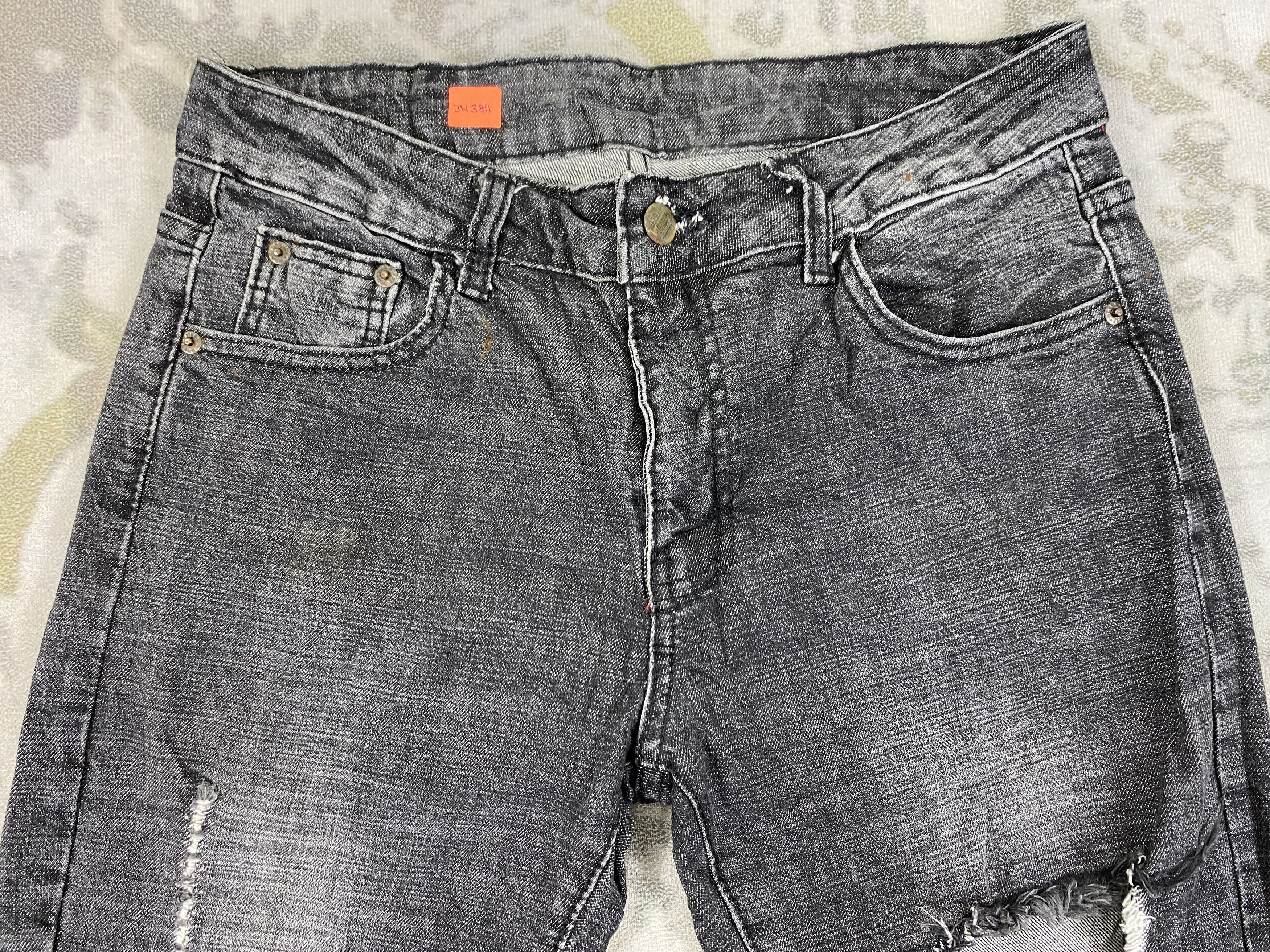 Hysteric Glamour Vintage New York Distressed Black Jeans 31x30 Denim- JN3811 Size US 31 - 3 Thumbnail
