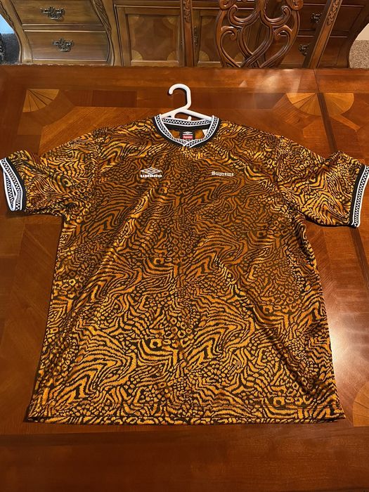 Supreme Supreme x Umbro Jacquard Animal Print Soccer Jersey | Grailed