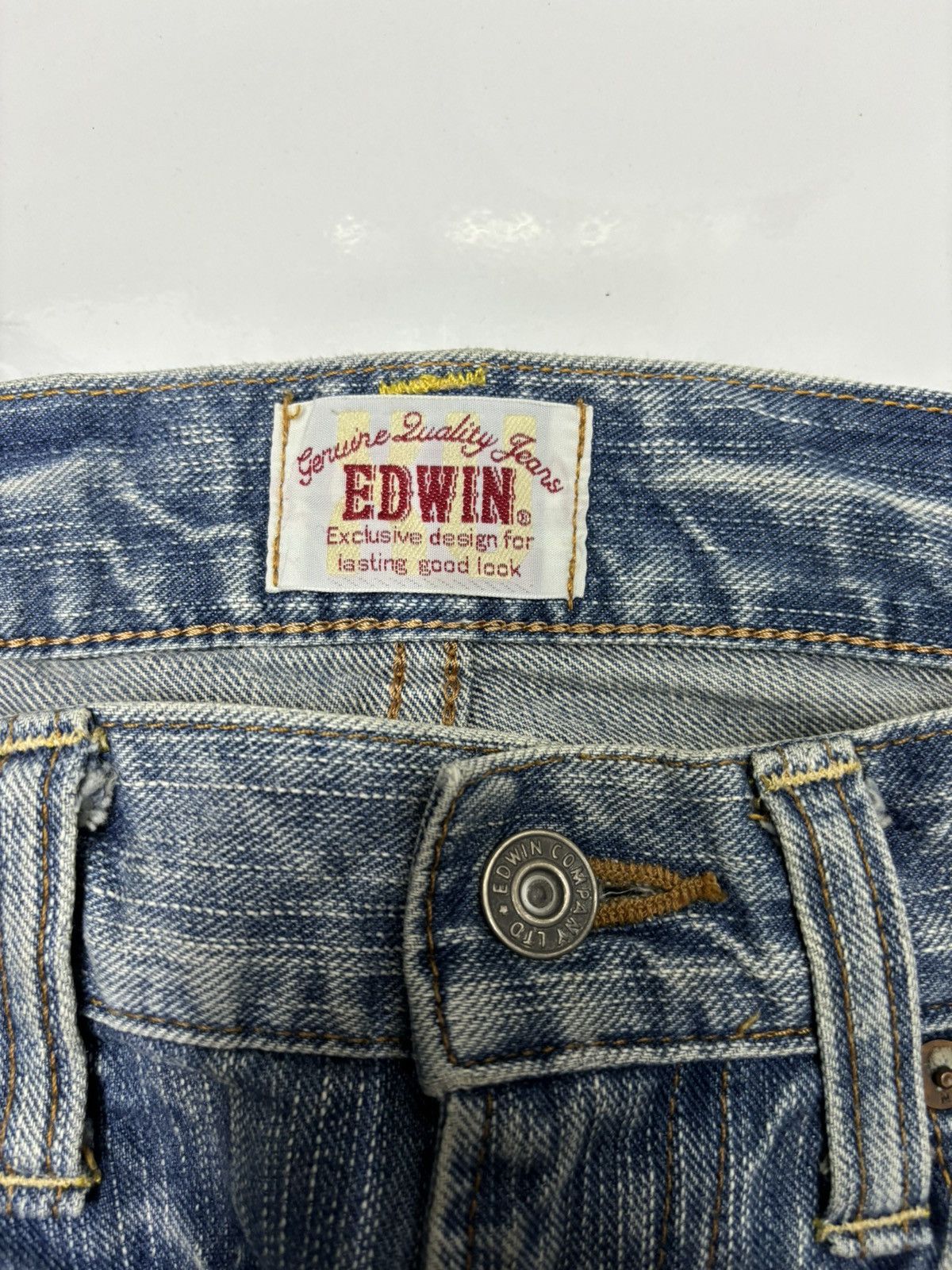 Kapital ❤️‍🔥EDWIN DISTRESS PATCHWORK KAPITAL STYLE DENIM JEANS Size US 31 - 7 Thumbnail