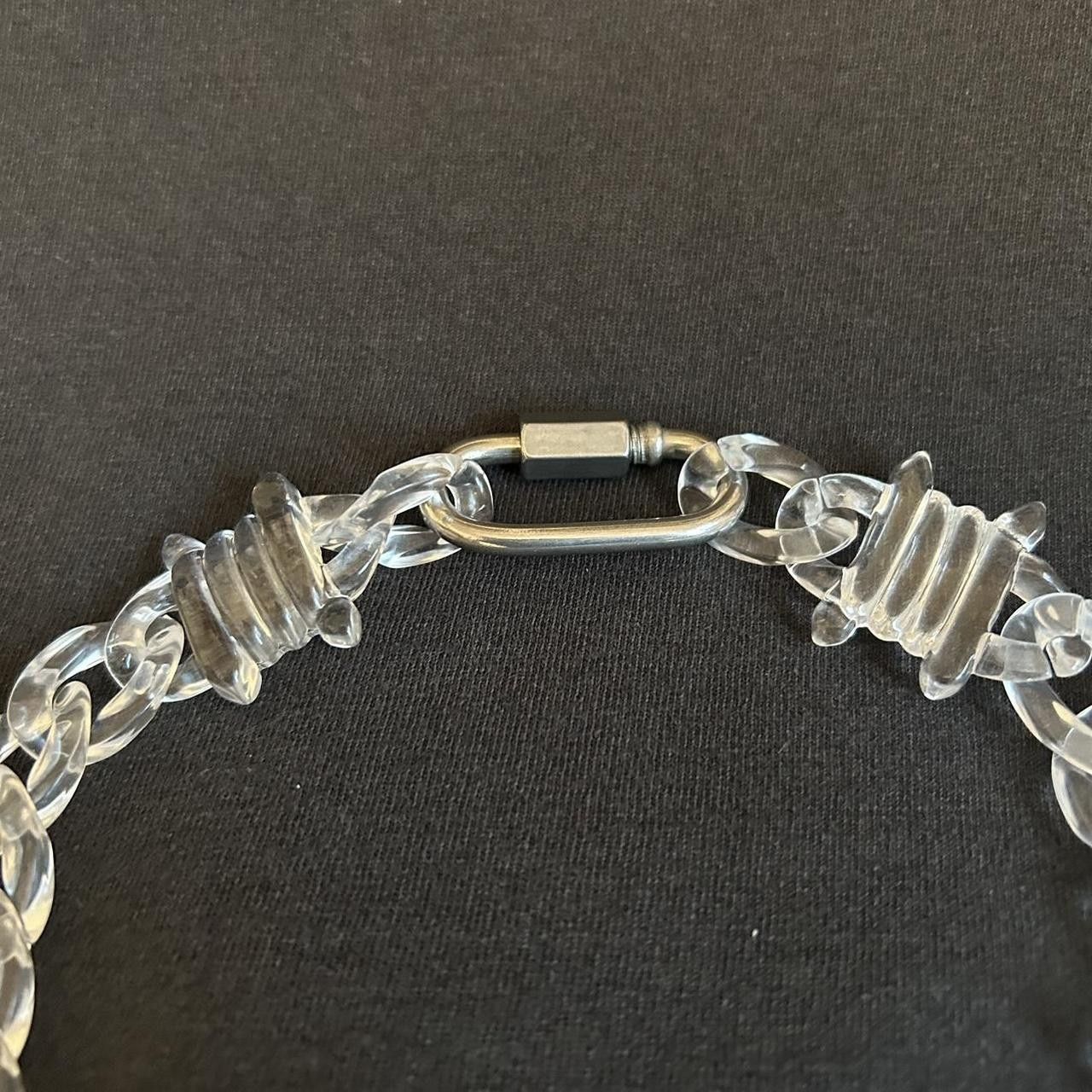 Vintage Y2K 2000s Barbed Wire Translucent See-thru Hip hop Chain Size ONE SIZE - 2 Thumbnail