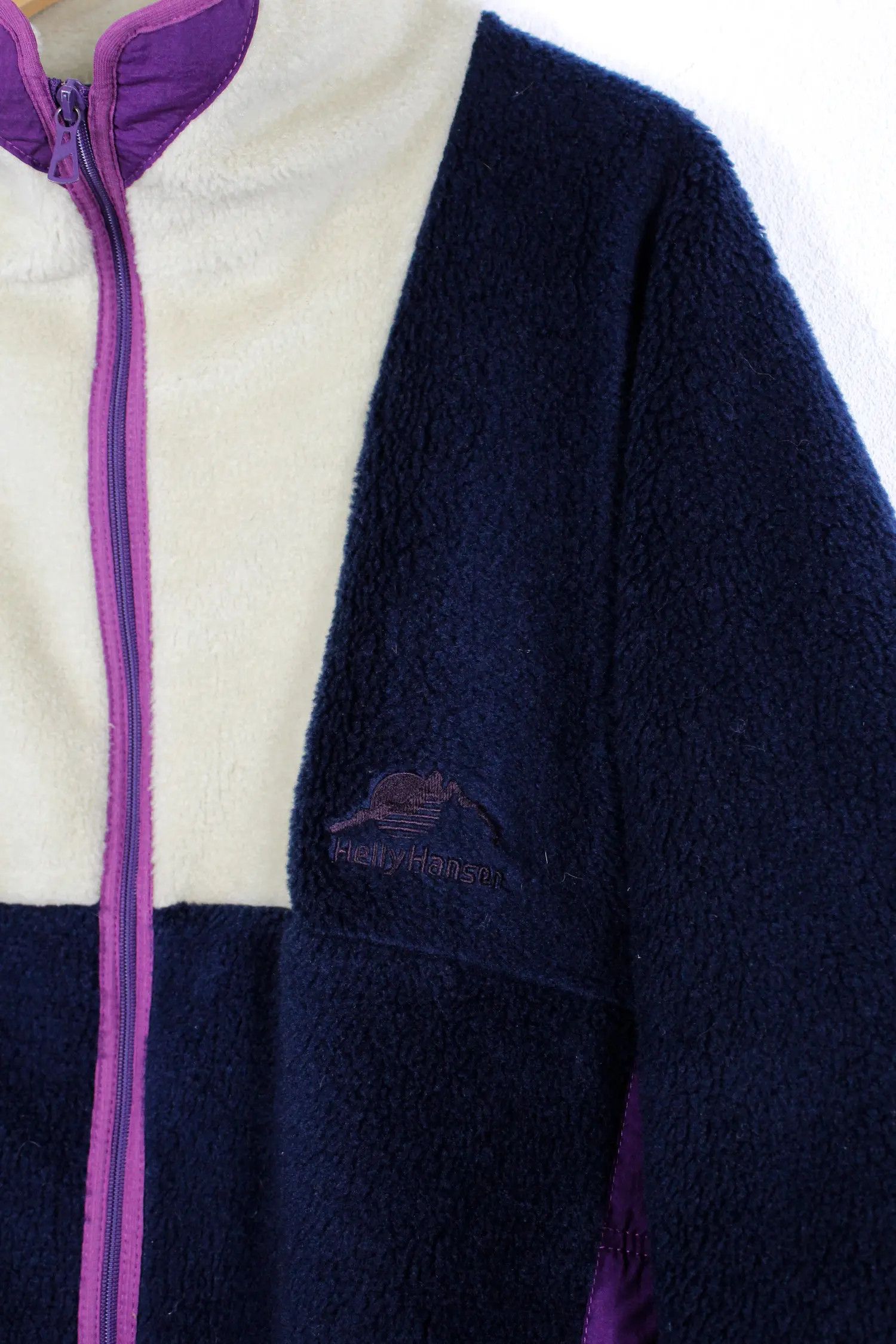 Helly Hansen × Vintage Vintage Helly Hansen Logo Fleece Outdoor Jacket 90s Size US XL / EU 56 / 4 - 4 Thumbnail