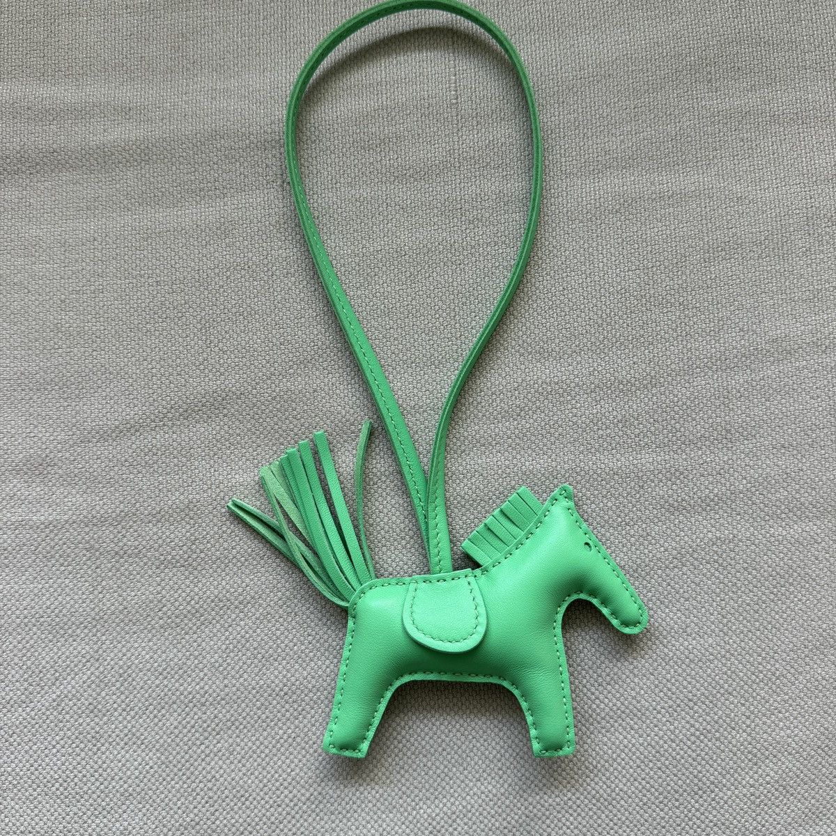Hermes Hermes Rodeo Leather Bag Charm PM Vert Comics Size ONE SIZE - 3 Thumbnail