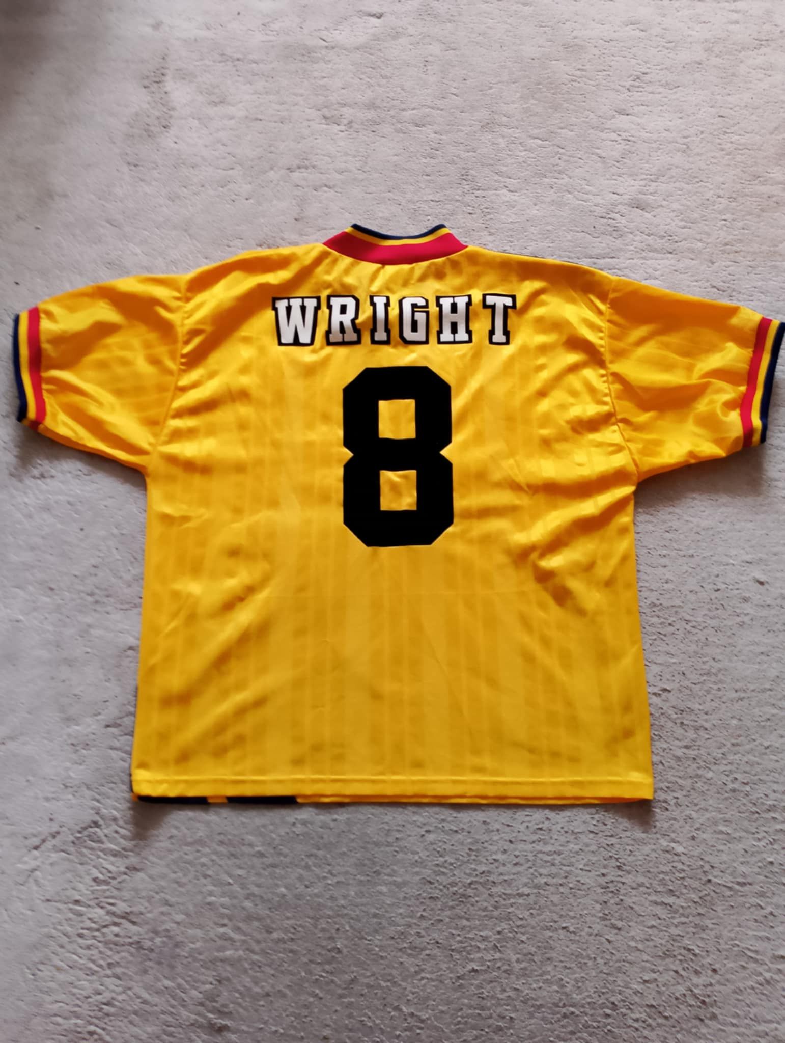 Adidas × Vintage Adidas 1993/94 Arsenal London Away Jersey 8 Ian Wright Size US L / EU 52-54 / 3 - 1 Thumbnail