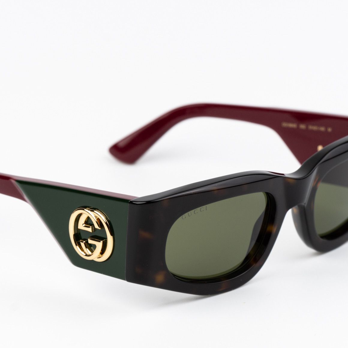 Gucci NEW Gucci GG1664S 002 Rectangle Unisex Sunglasses Size ONE SIZE - 6 Thumbnail