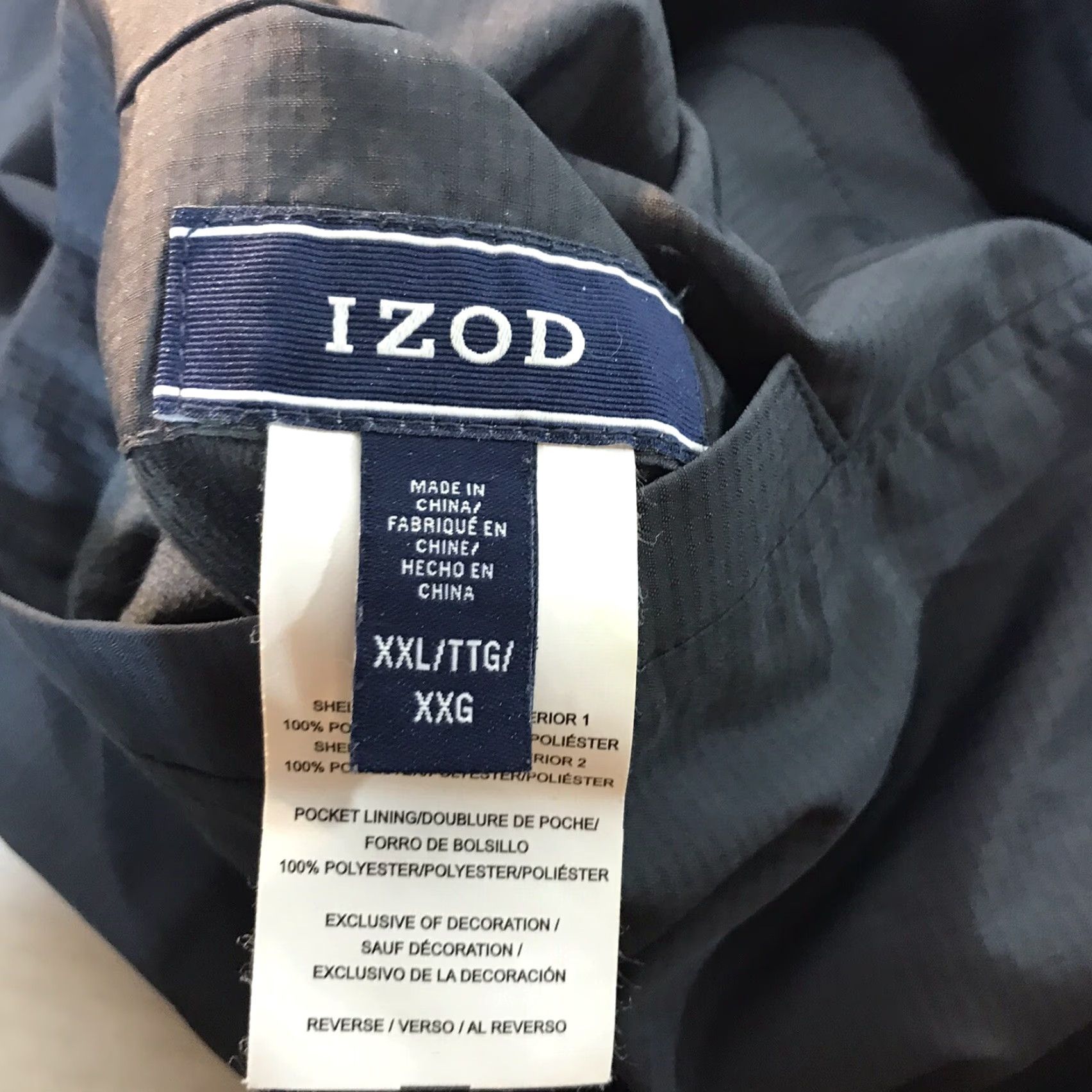 Izod IZOD Reversible Vest Full Zip Gray Mens Size XXL Size US XXL / EU 58 / 5 - 7 Thumbnail