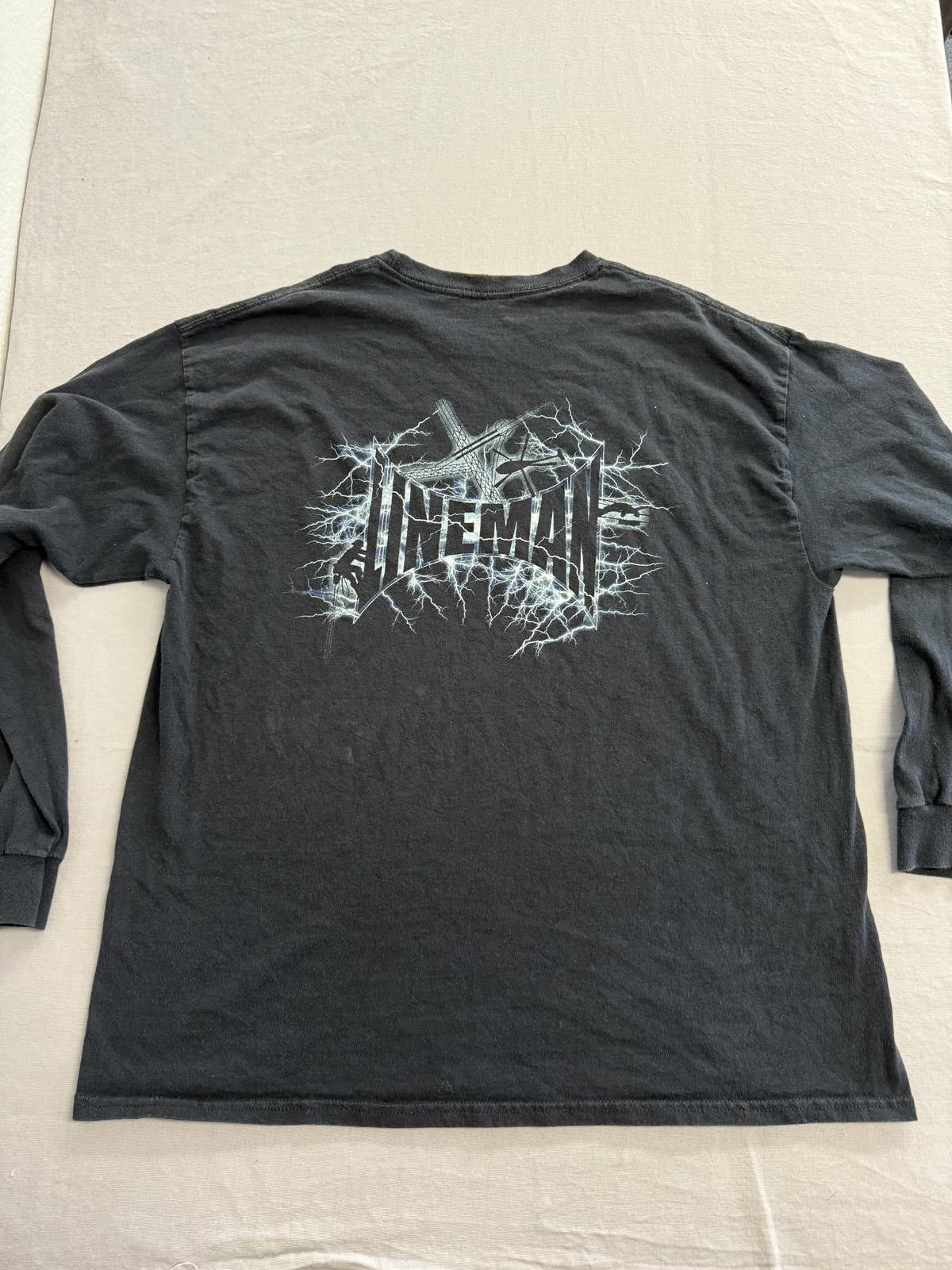 Other Faded Lightning Long Sleeve Shirt Lineman Telephone Pole XL Size US XL / EU 56 / 4 - 1 Thumbnail
