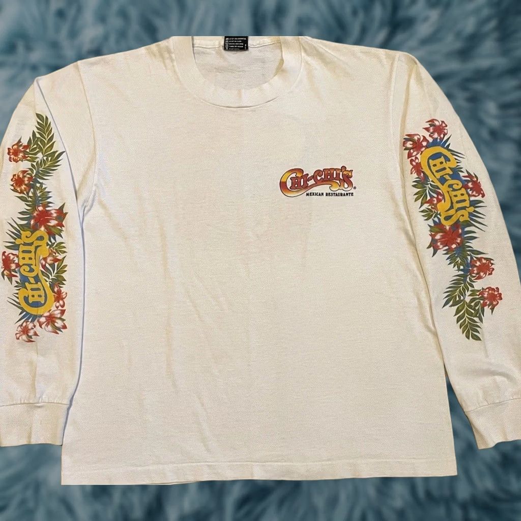 Vintage VINTAGE 80s Chi Chi’s Parrot Shirt S Bar Beach Animal Flower Surf Grunge 70s White Mens Size US S / EU 44-46 / 1 - 1 Thumbnail