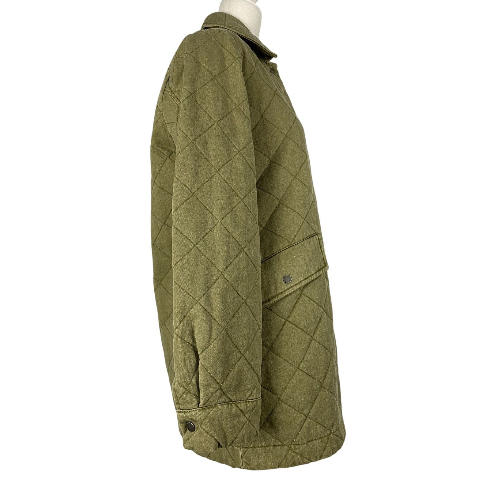 Joie Joie green jacket women cotton Olive Canvas size M A003051 Size M / US 6-8 / IT 42-44 - 2 Thumbnail