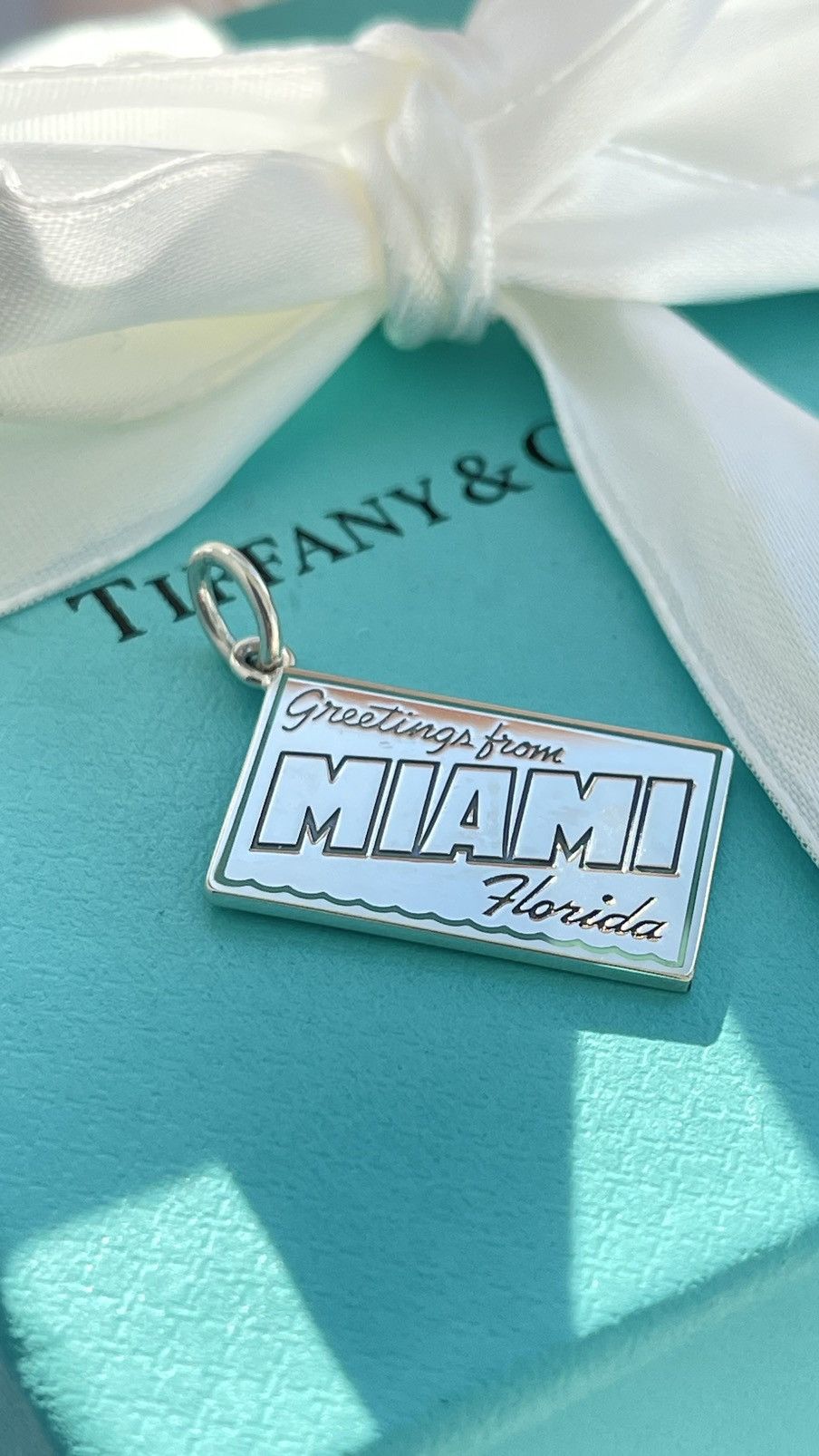 Tiffany & Co. Tiffany Miami Postcard Charm in Sterling Silver NEW with box Size ONE SIZE - 12 Thumbnail