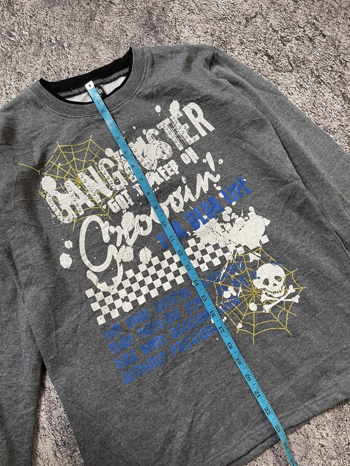 Japanese Brand Y2K Gang Buster ifsixwasnine punk sweatshirt Size US M / EU 48-50 / 2 - 8 Thumbnail