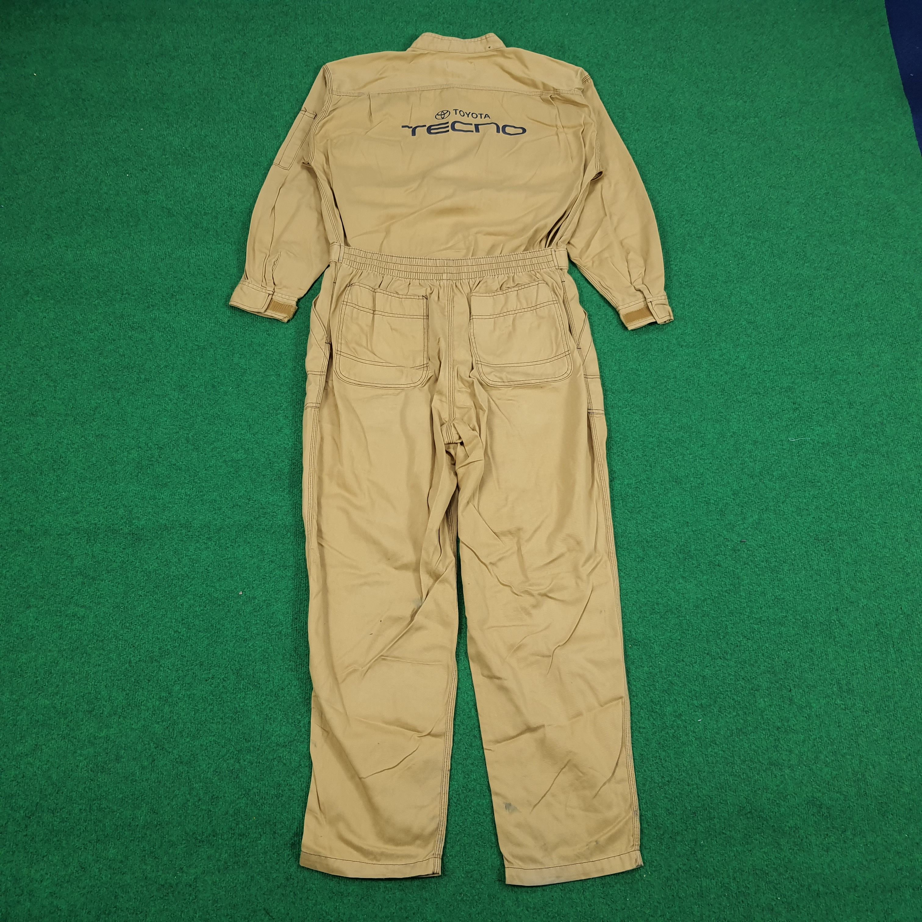 Vintage Toyota Tecno Motorsports Racing Brand Work Coverall