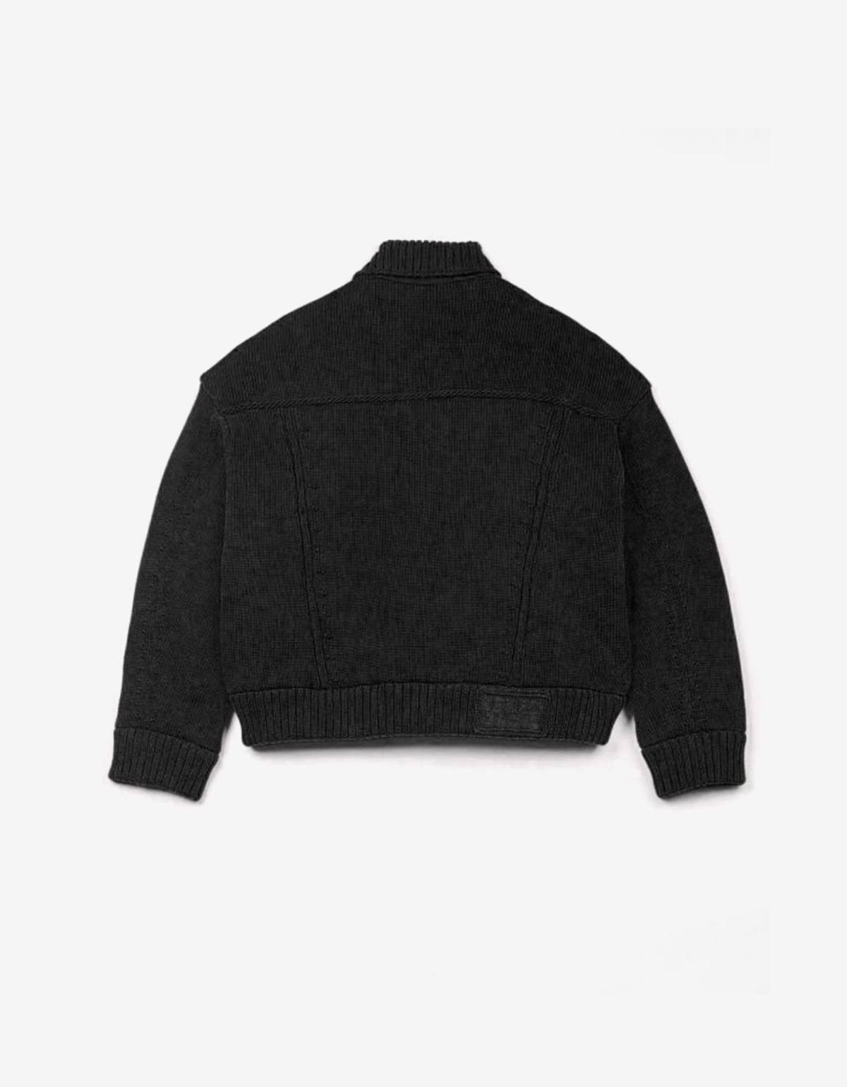 Kenzo Kenzo Black Knitted Puffer Jacket Size US L / EU 52-54 / 3 - 2 Thumbnail