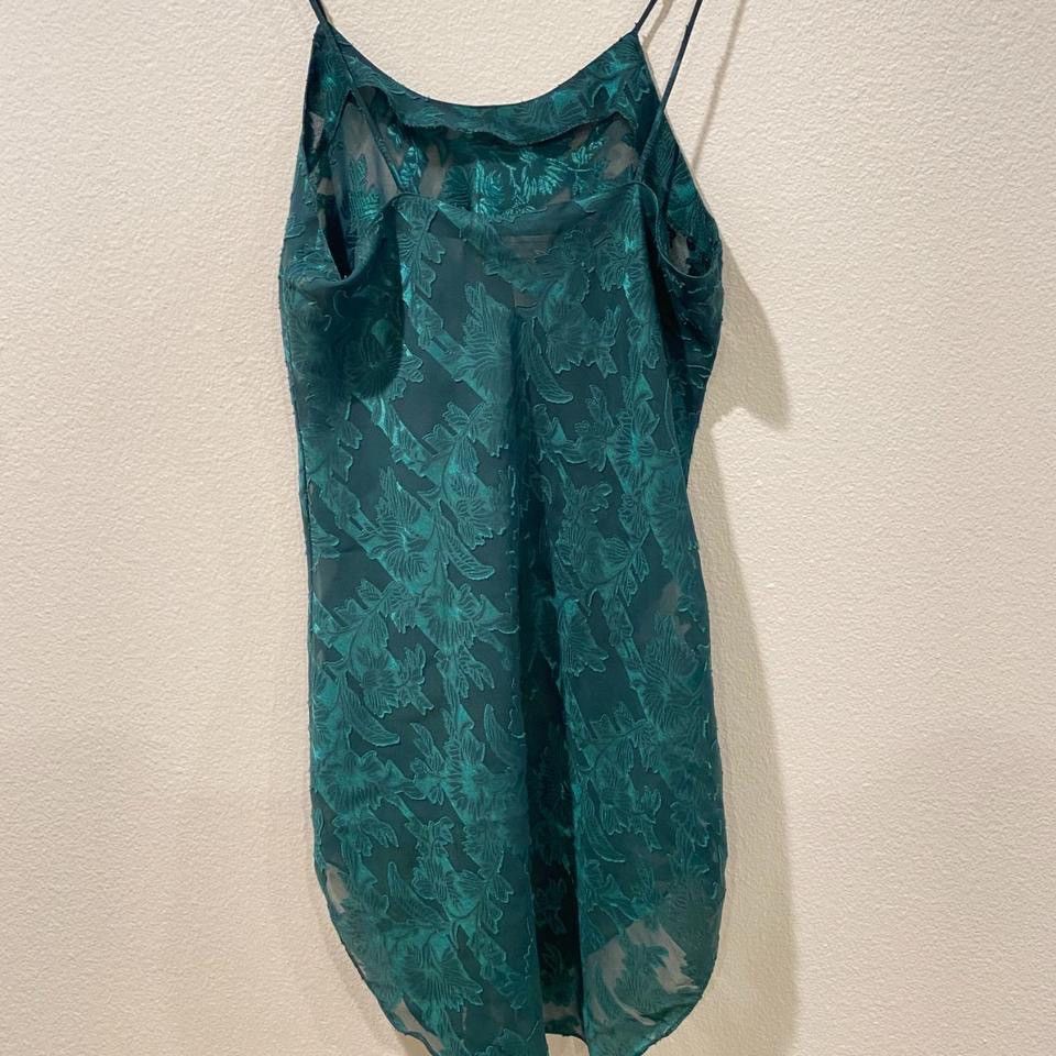 Other Vintage Inner Most Women's Green Slip Dress Size S / US 4 / IT 40 - 2 Thumbnail