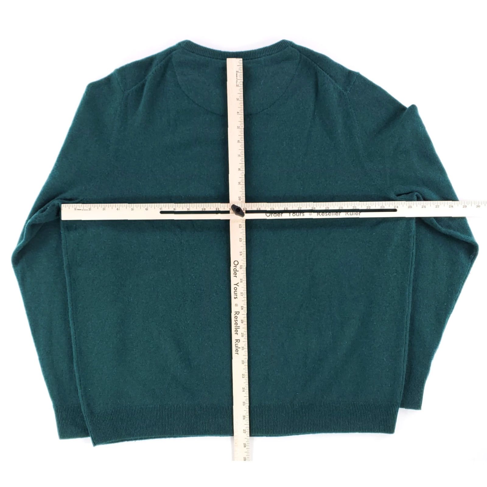 Nordstrom Nordstrom 100% Cashmere Green Crew Neck Sweater Mens XXL Pullover Crew Neck Green Cashmere Sweater Mens 2XL Size US XXL / EU 58 / 5 - 5 Thumbnail