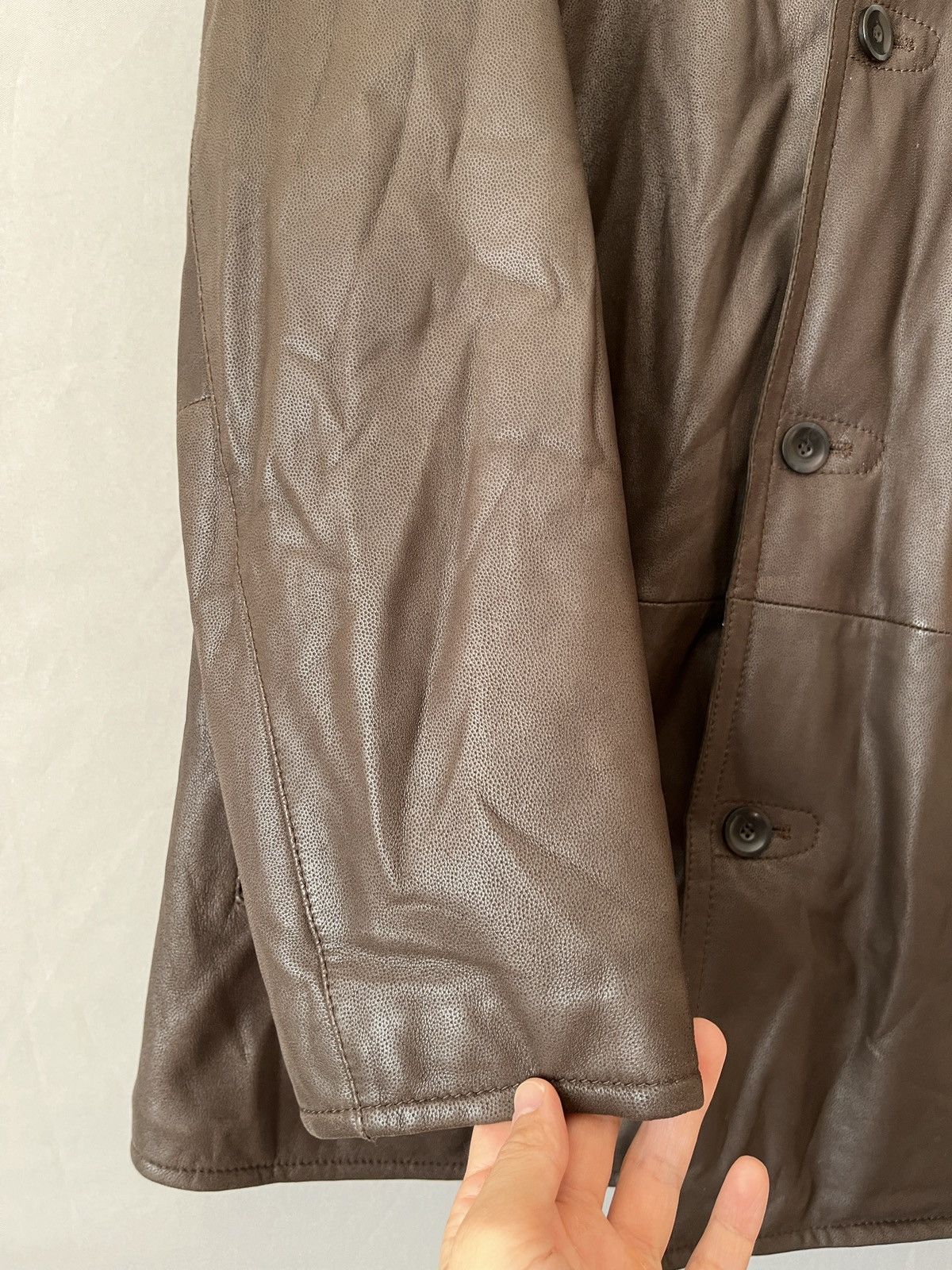 Italic Moriano Italian Luxury Soft Leather Cashmere Lined Coat Size US M / EU 48-50 / 2 - 11 Thumbnail
