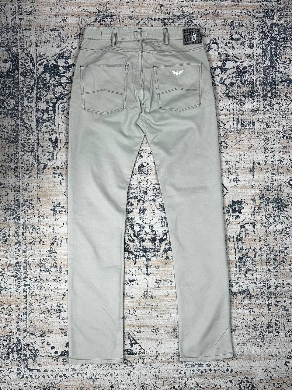Emporio Armani Armani Jeans Grey Slim Metal Pocket Logo Pants Size US 31 - 11 Thumbnail