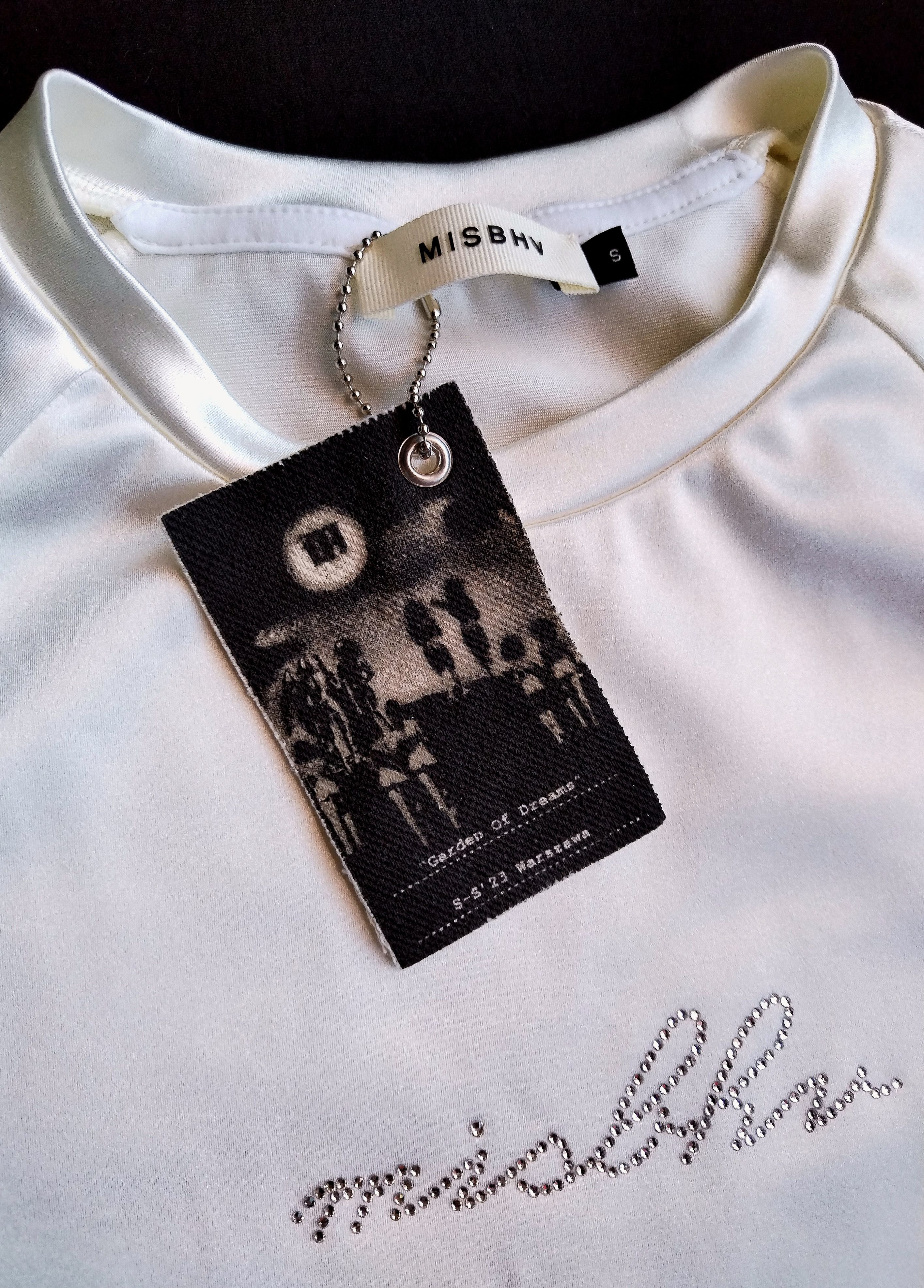 Misbhv Lustrous top w crystal logo Size S / US 4 / IT 40 - 9 Thumbnail