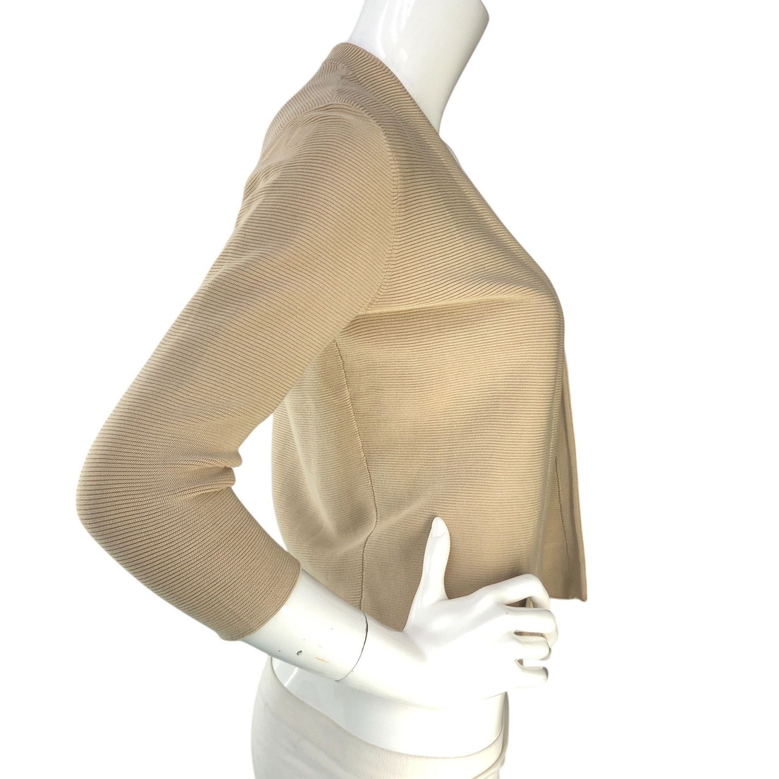 J.McLaughlin J McLaughlin Size S Cardigan Open Front Knit Ribbed Cotton Size M / US 6-8 / IT 42-44 - 9 Thumbnail