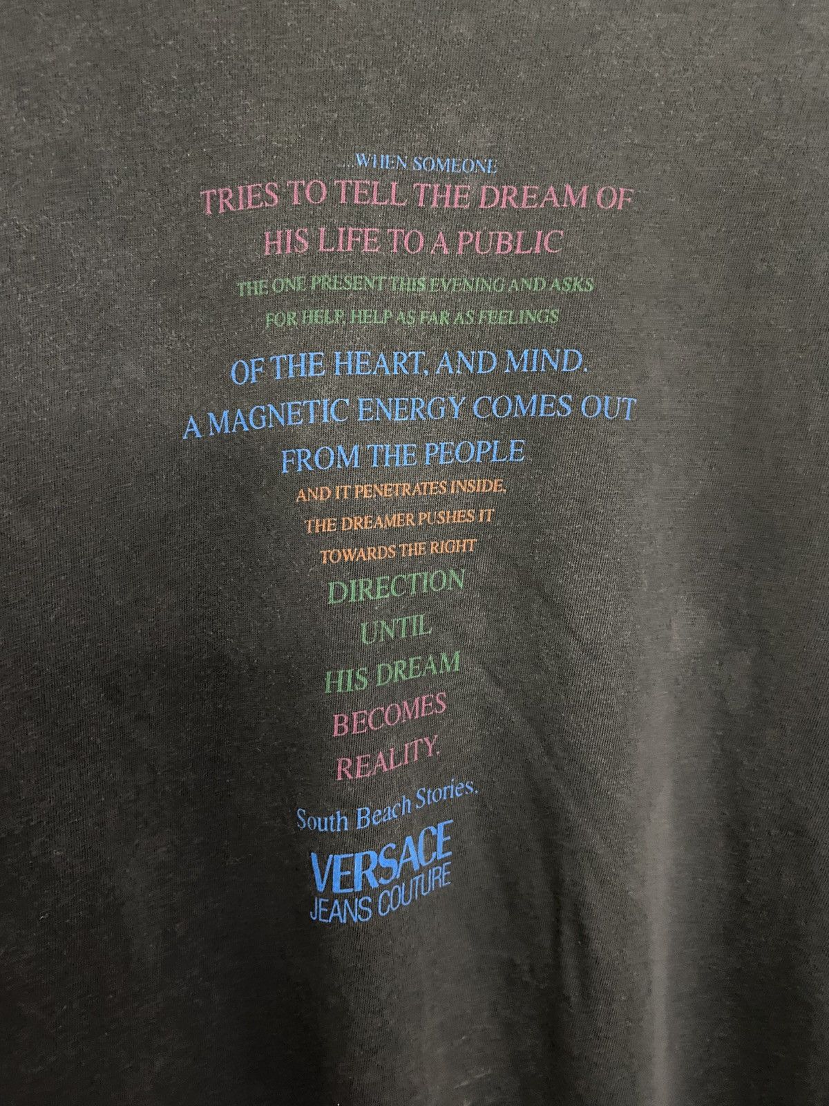 Versace Jeans Couture × Vintage Vintage Versace Jeans Couture South Beach Stories T-Shirt Size US XXL / EU 58 / 5 - 5 Thumbnail