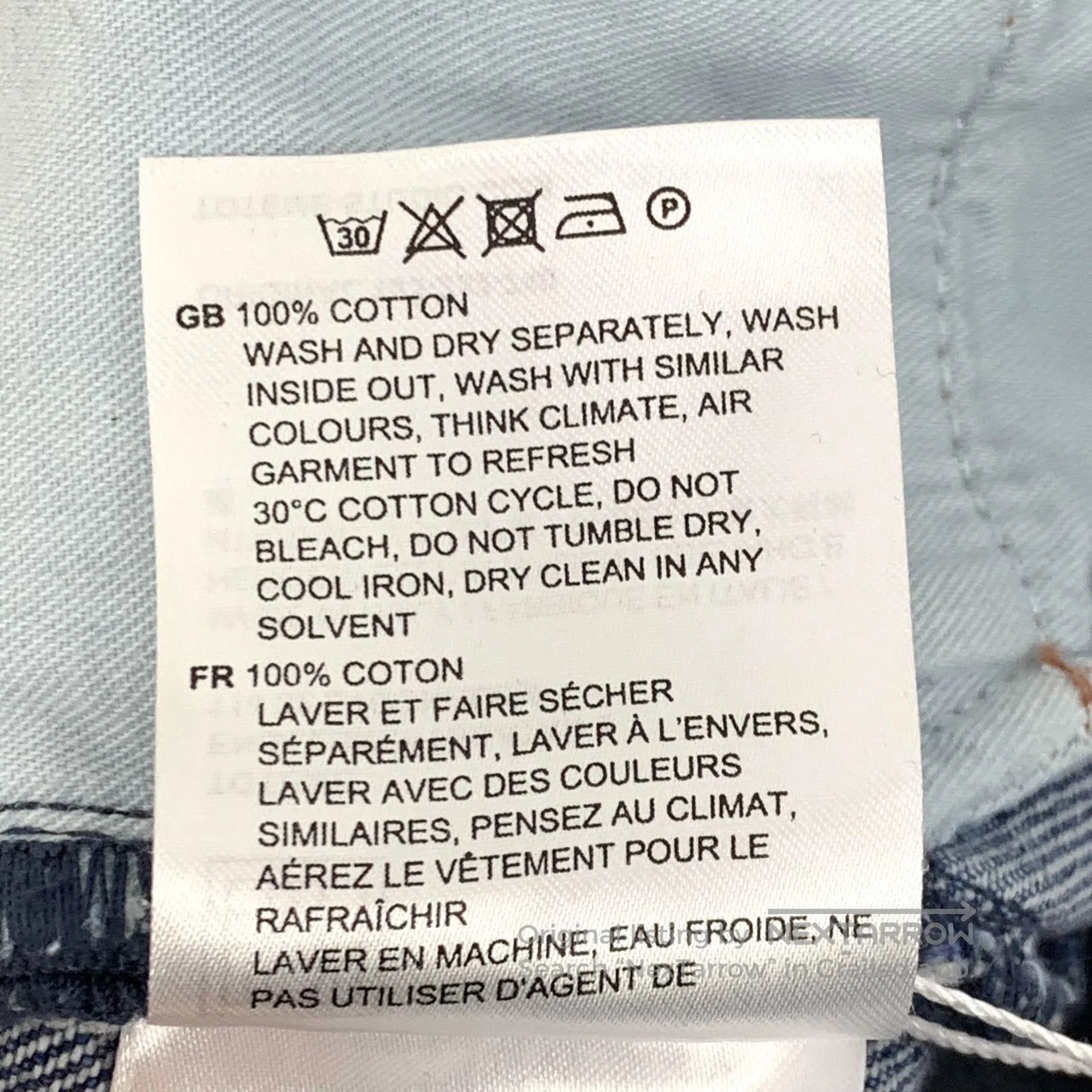 Other Toteme Blue Washed Logo Leather Patch Cotton Casual Jeans| Size US 30 / EU 46 - 9 Thumbnail