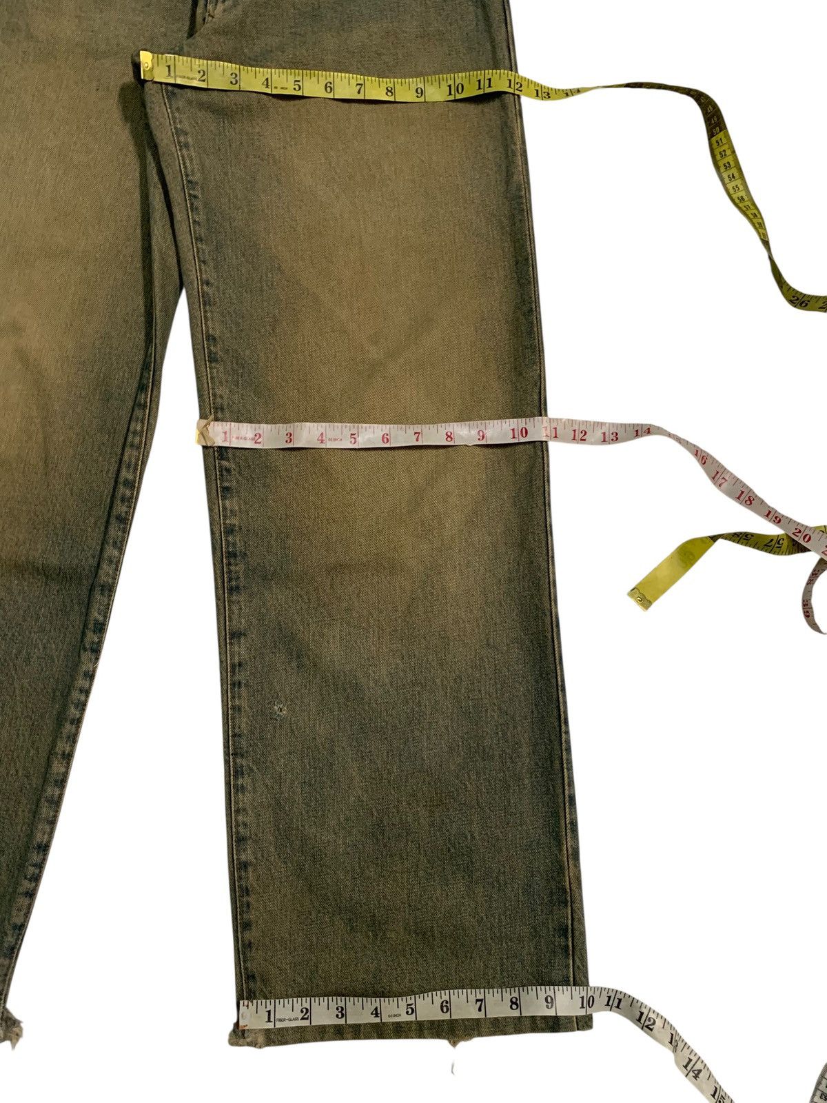 Kapital VINTAGE WRANGLER SELVEDGE BAGGY RUSTY DISTRESSED DENIM Size US 30 / EU 46 - 16 Thumbnail
