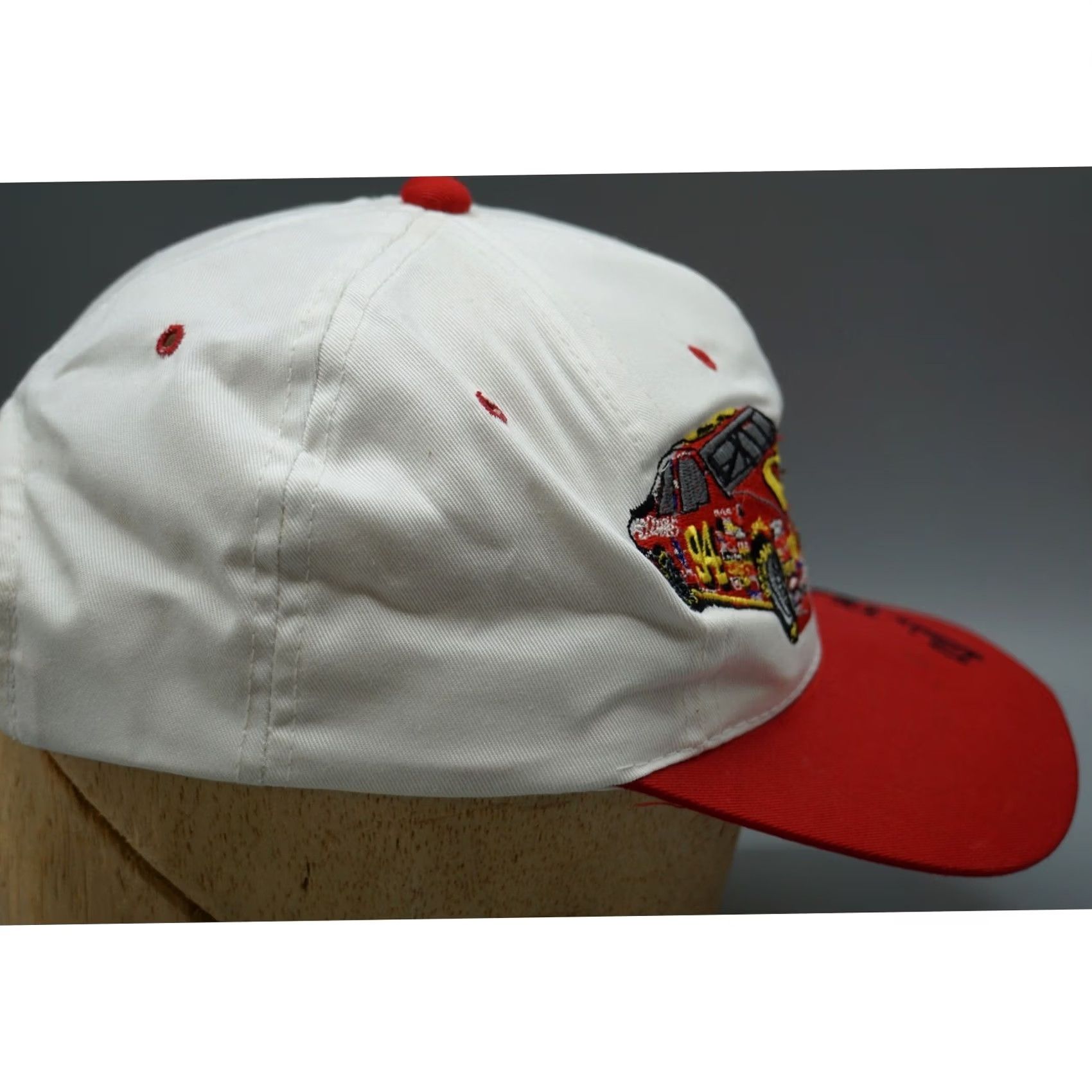 NASCAR VINTAGE Kudzu NASCAR Bill Elliott McDonald’s Racing Team Snapback Hat #94 White Size ONE SIZE - 4 Thumbnail