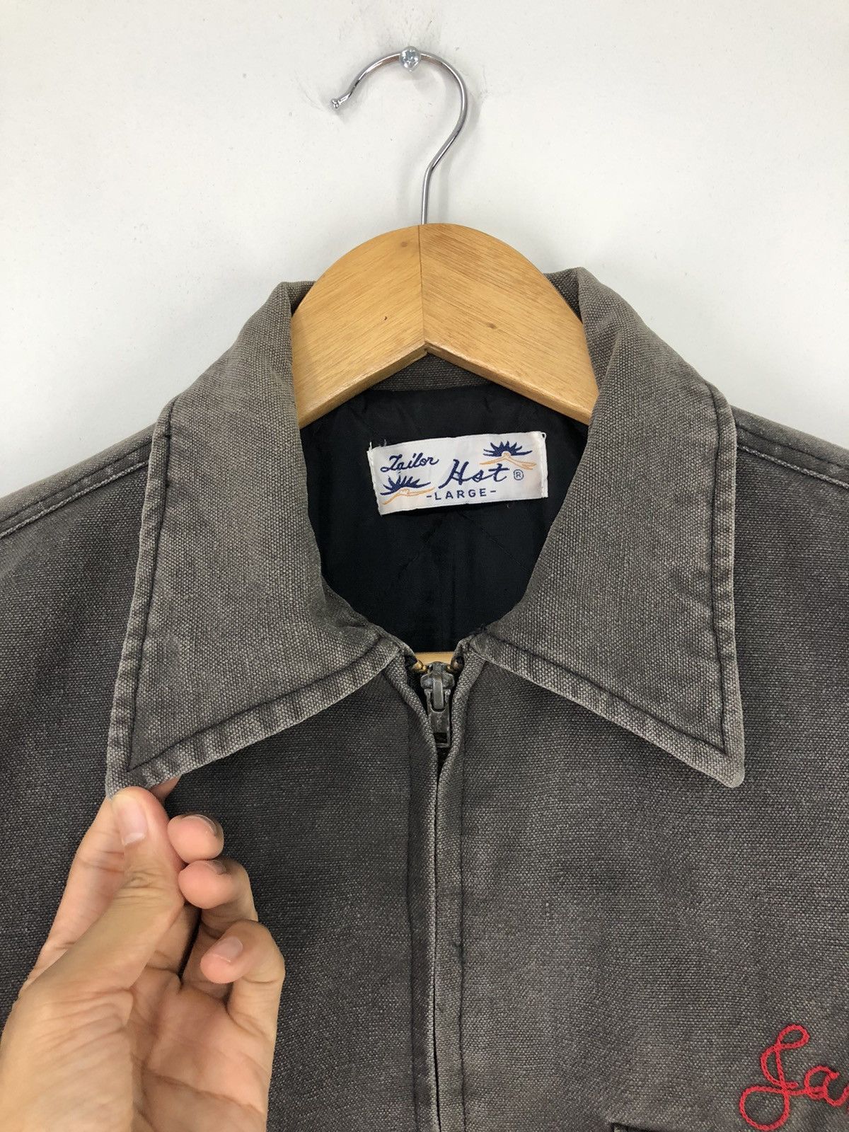 Japanese Brand Vintage Japanese Brand Tailor Hot Duck Canvas Faded Jacket Size US L / EU 52-54 / 3 - 6 Thumbnail
