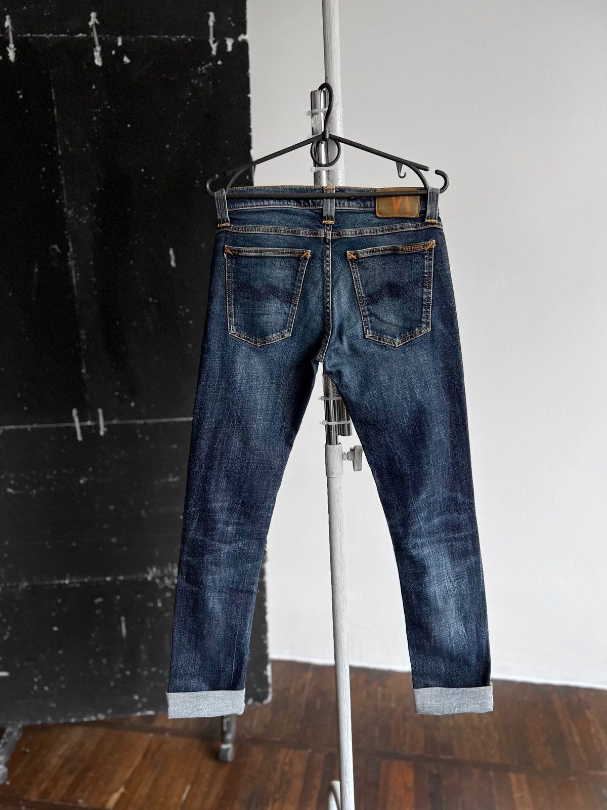 Designer × Nudie Jeans Nudie Womens Blue Organic Cotton Skinny Jeans Streetwear Size 27" / US 4 / IT 40 - 3 Thumbnail