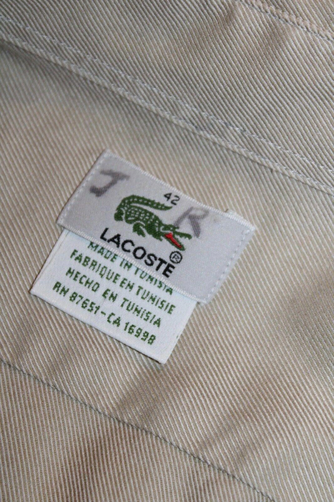 Lacoste Lacoste Mens Tan Button Up Long Sleeve Shirt Size 42 Size US M / EU 48-50 / 2 - 4 Thumbnail