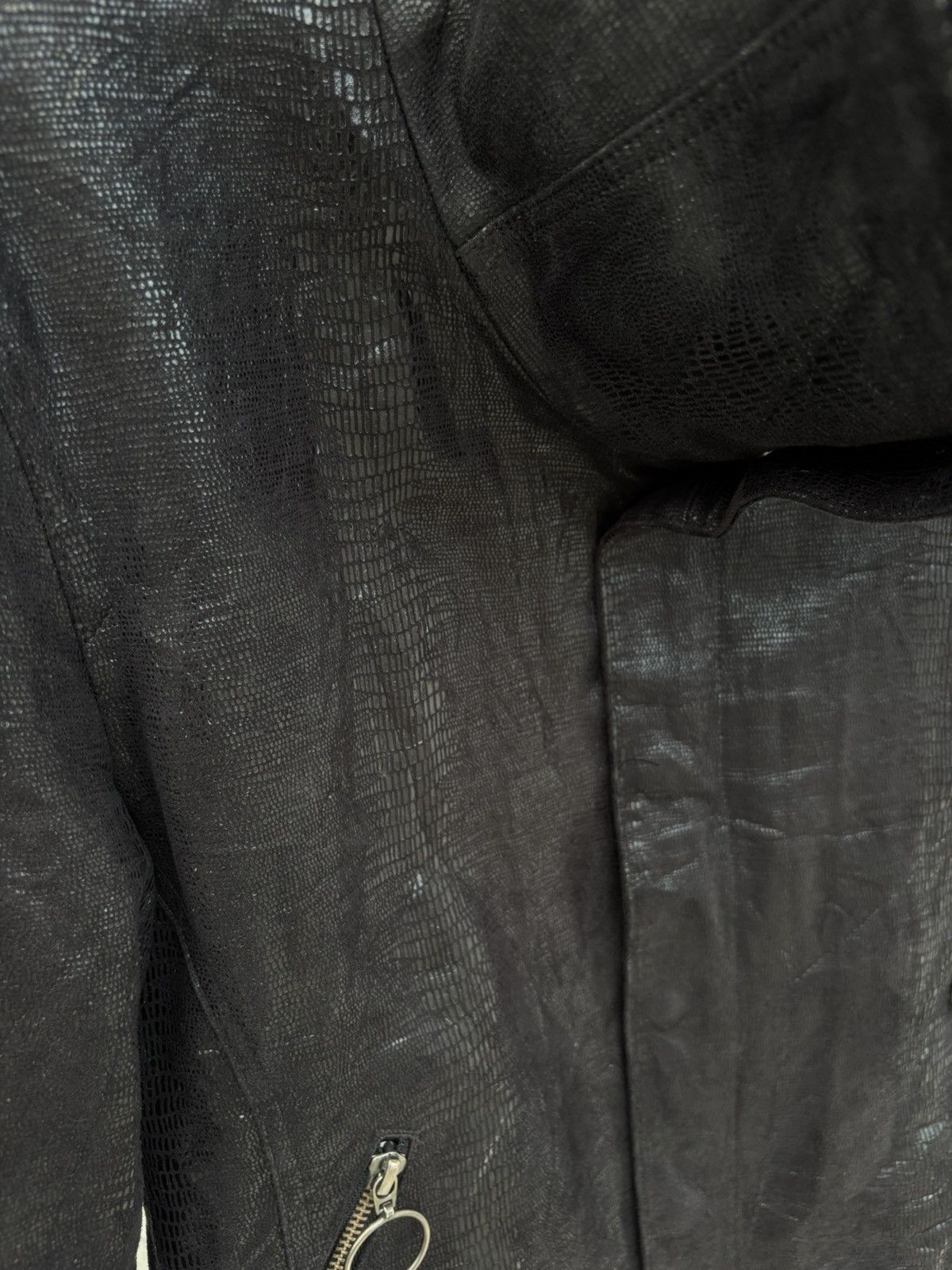 14th Addiction Snakeskin High Neck Blouson Jacket Size US M / EU 48-50 / 2 - 5 Thumbnail