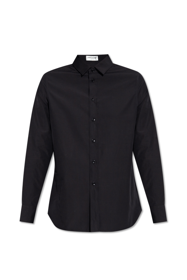 Saint Laurent Paris o1bcso1str0325 Col Paris Classique Popeline in Black Size XS / US 0-2 / IT 36-38 - 1 Thumbnail