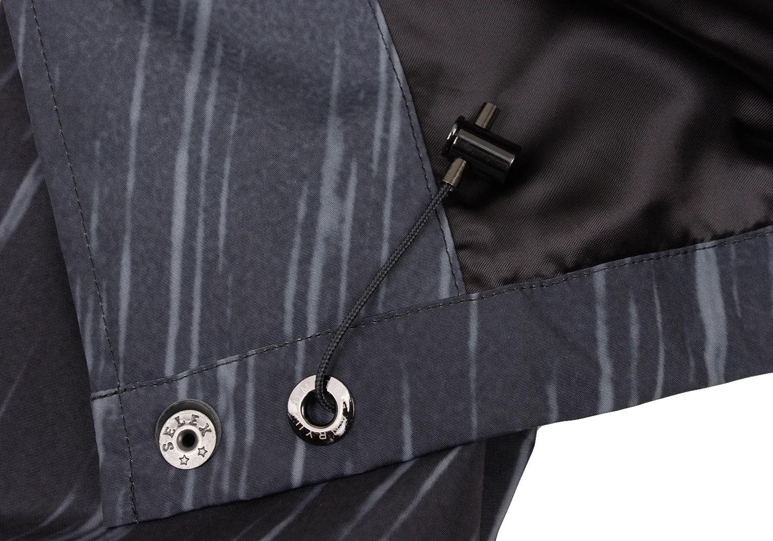 Ganryu All-Over Print Coach Jacket in Charcoal Size US XS / EU 42 / 0 - 10 Thumbnail