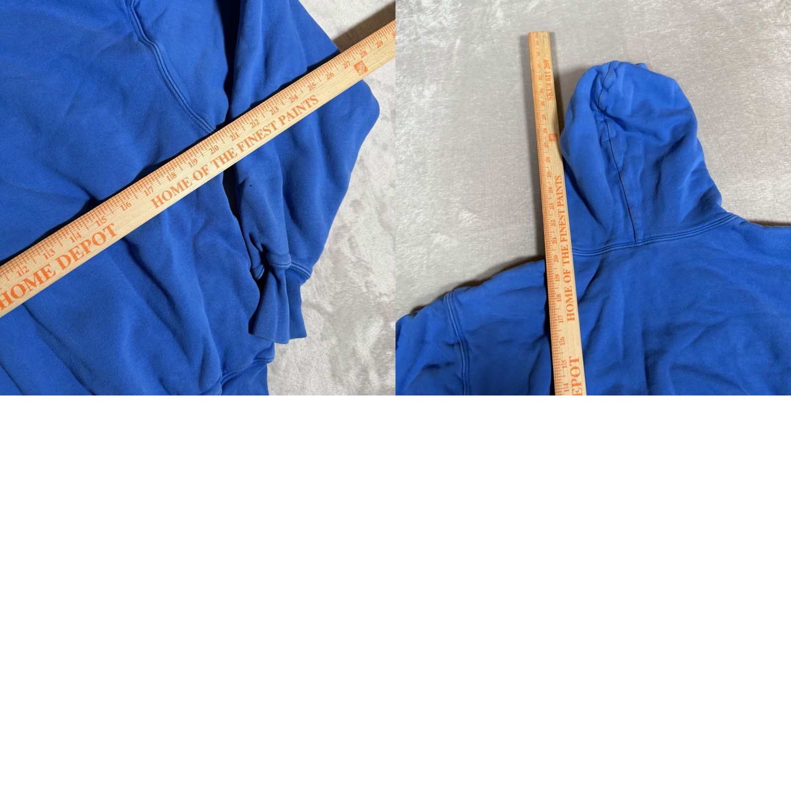 Gap VINTAGE Yeezy Gap Hoodie Mens Small Blue Unreleased Double Layer Boxy Sweatshirt Size US S / EU 44-46 / 1 - 8 Thumbnail