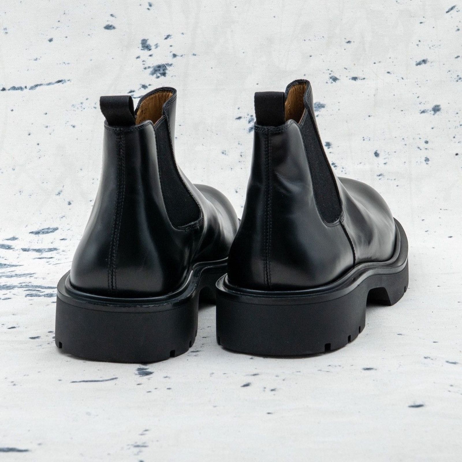 Sandro Sandro paris classic mens black leather chunky chelsea boots Size US 9 / EU 42 - 4 Thumbnail
