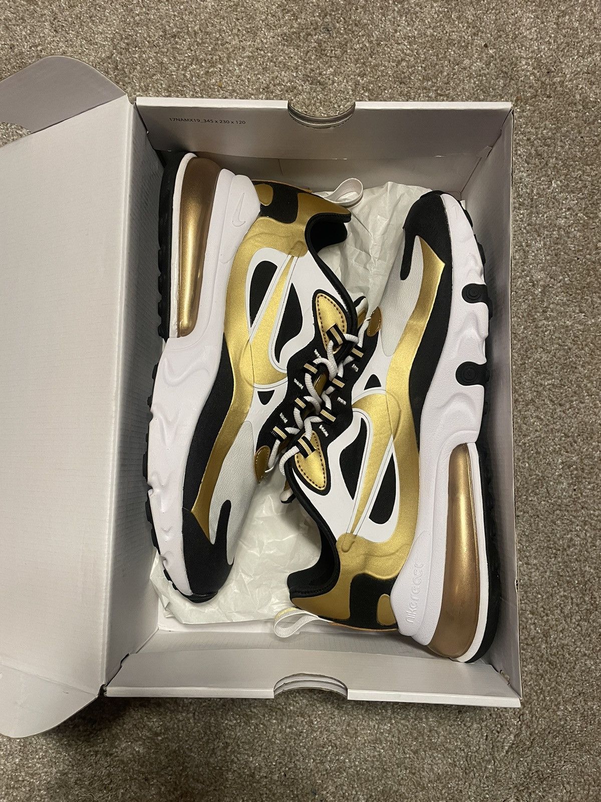 Air Max 270 React “White Gold”