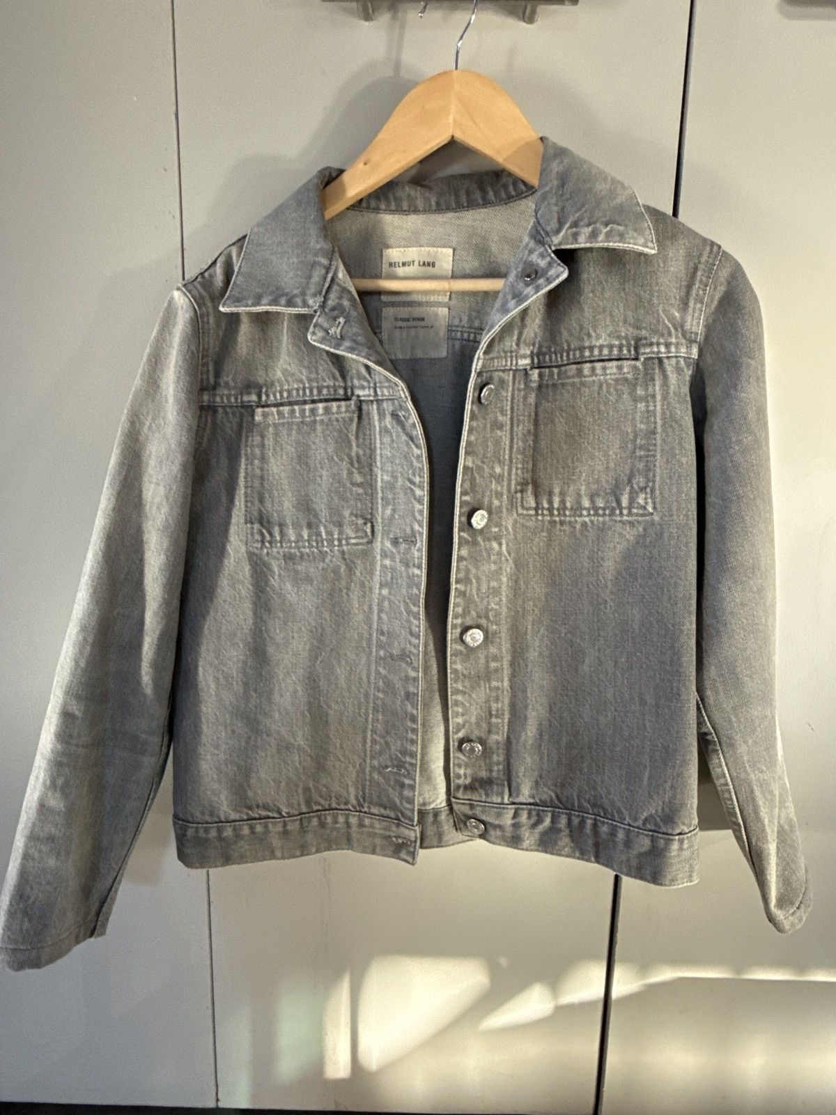 Helmut Lang Helmut Lang Denim Jacket Slim 2 Pocket Turn Up Size US XS / EU 42 / 0 - 1 Thumbnail