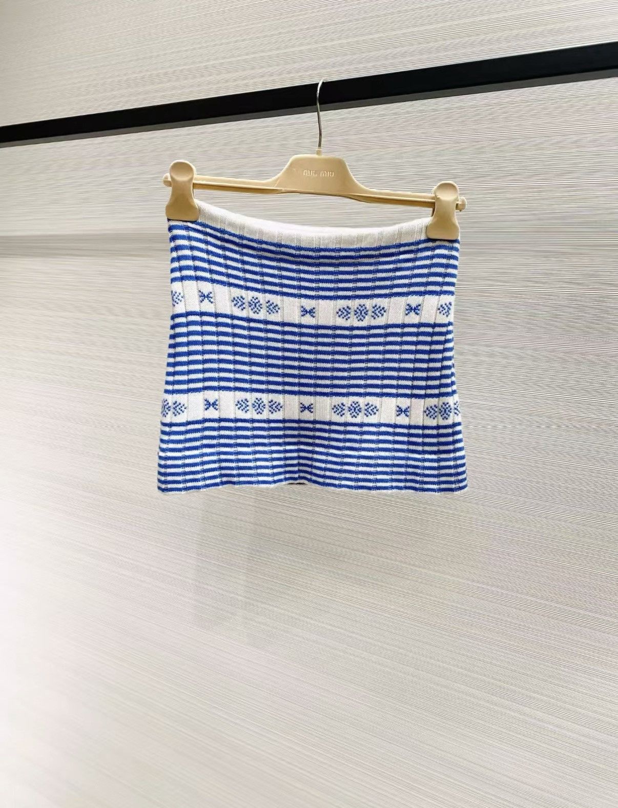 Miu Miu Miu Miu Block Knit Set (Top + Skirt) J33 Size XS / US 0-2 / IT 36-38 - 3 Thumbnail