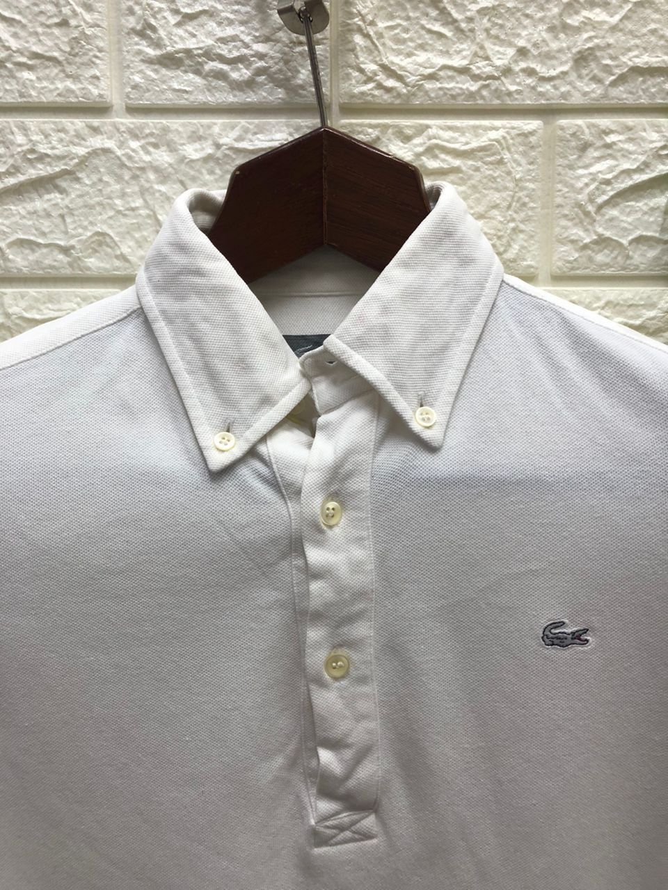 Vintage Lacoste Polo Long Sleeve grey logo limited made in japan Size US M / EU 48-50 / 2 - 2 Thumbnail