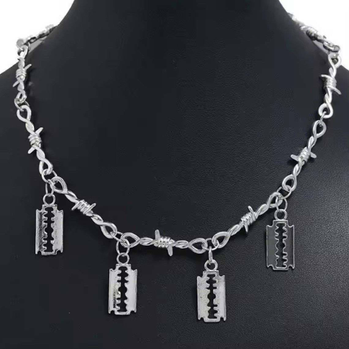 Designer × Japanese Brand × Jewelry 50cm Razor Blade Wire Necklace Size ONE SIZE - 2 Thumbnail