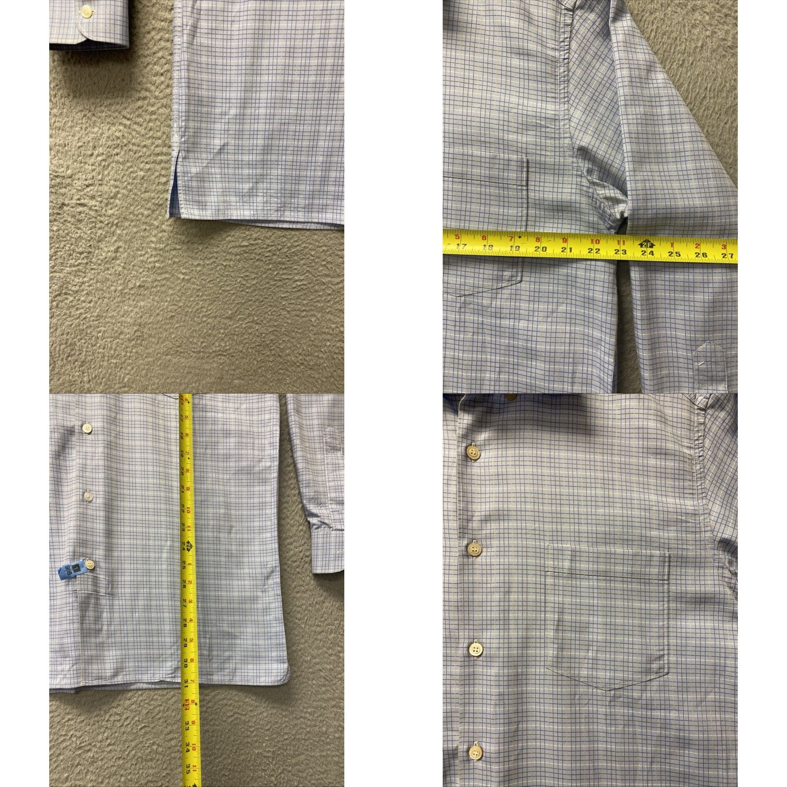 Ermenegildo Zegna Ermenegildo Zegna Button Shirt Men’s XL Blue 161-11 Button-Up Casual Designer Regular Cotton Solid Long Sleeve Collared Size US XL / EU 56 / 4 - 8 Thumbnail