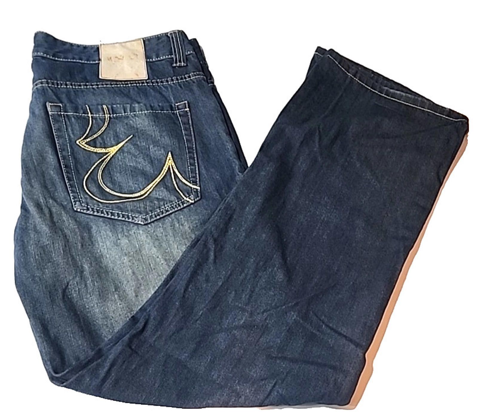 Ecko Unltd. Marc Ecko Blue Jeans Relaxed Fit Boot Cut Actual 38Wx32L Size US 38 / EU 54 - 5 Thumbnail