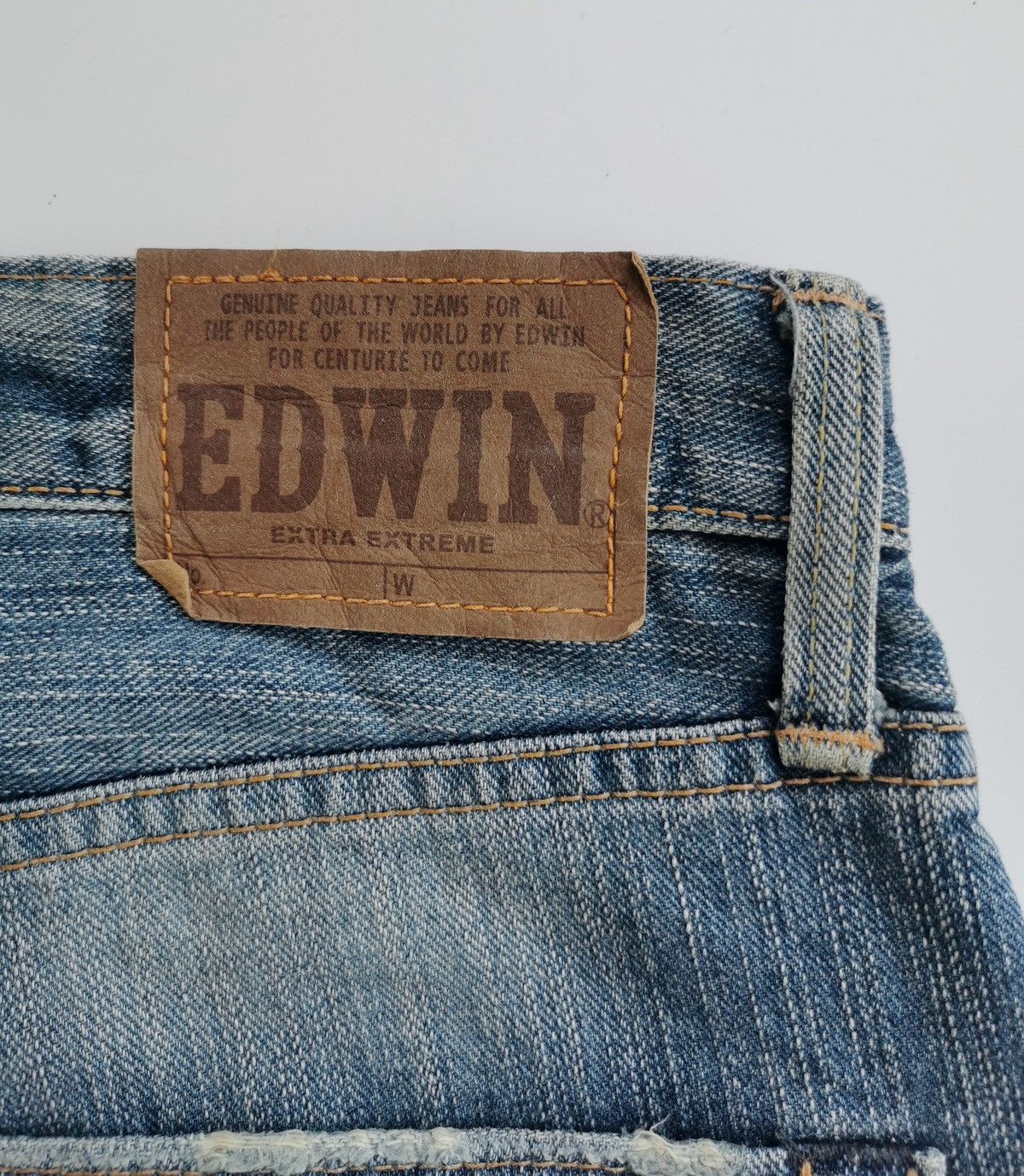 Edwin Vintage Edwin Extra Extreme Repaired Patchwork Denim Jeans Size US 32 / EU 48 - 9 Thumbnail